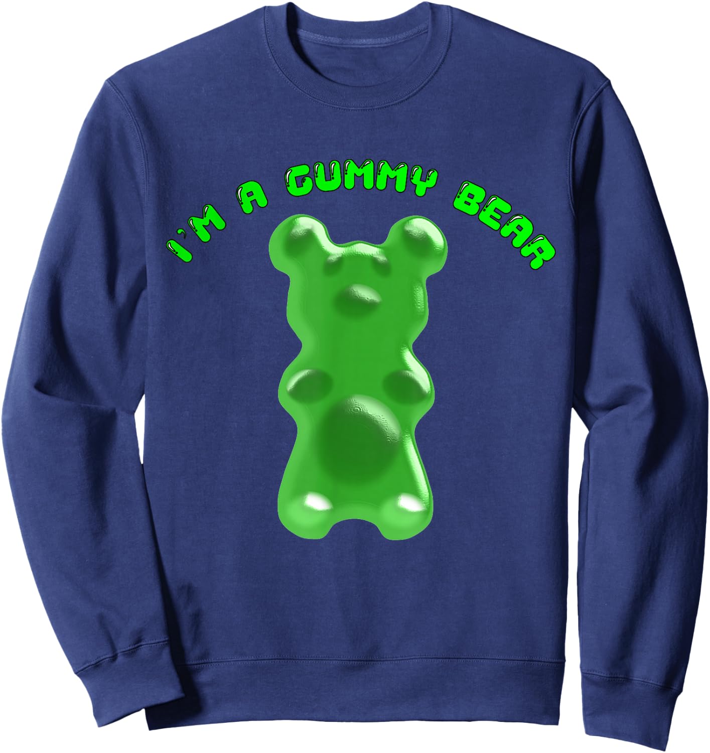 Funny Cute Kids I'm a Gummy Bear Gift Sweatshirt - Sweatshirt | Navy