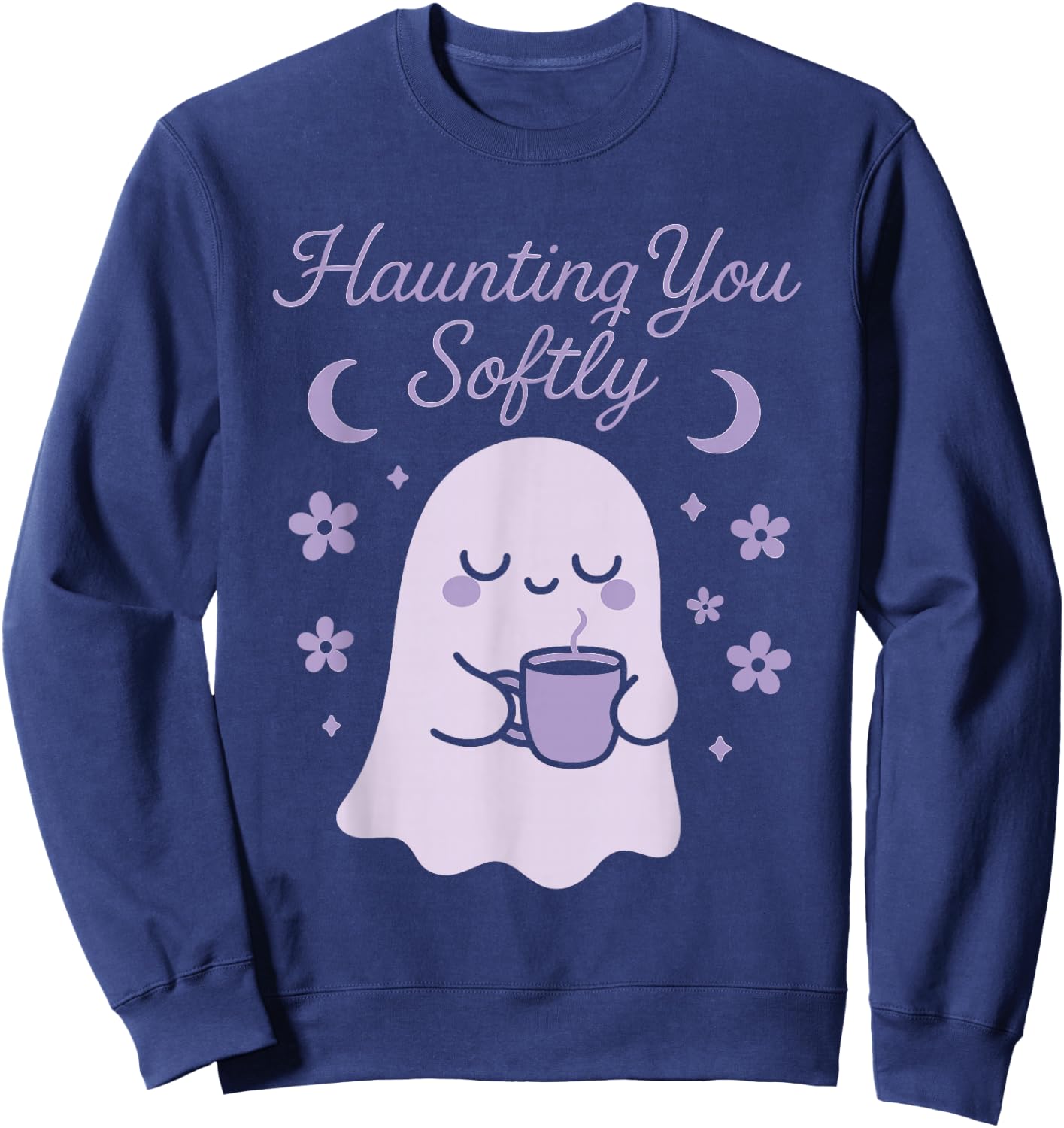 Wholesome Goth Energy Softcore Mental Health Cute but Creepy Sweatshirt - Sweatshirt | Navy
