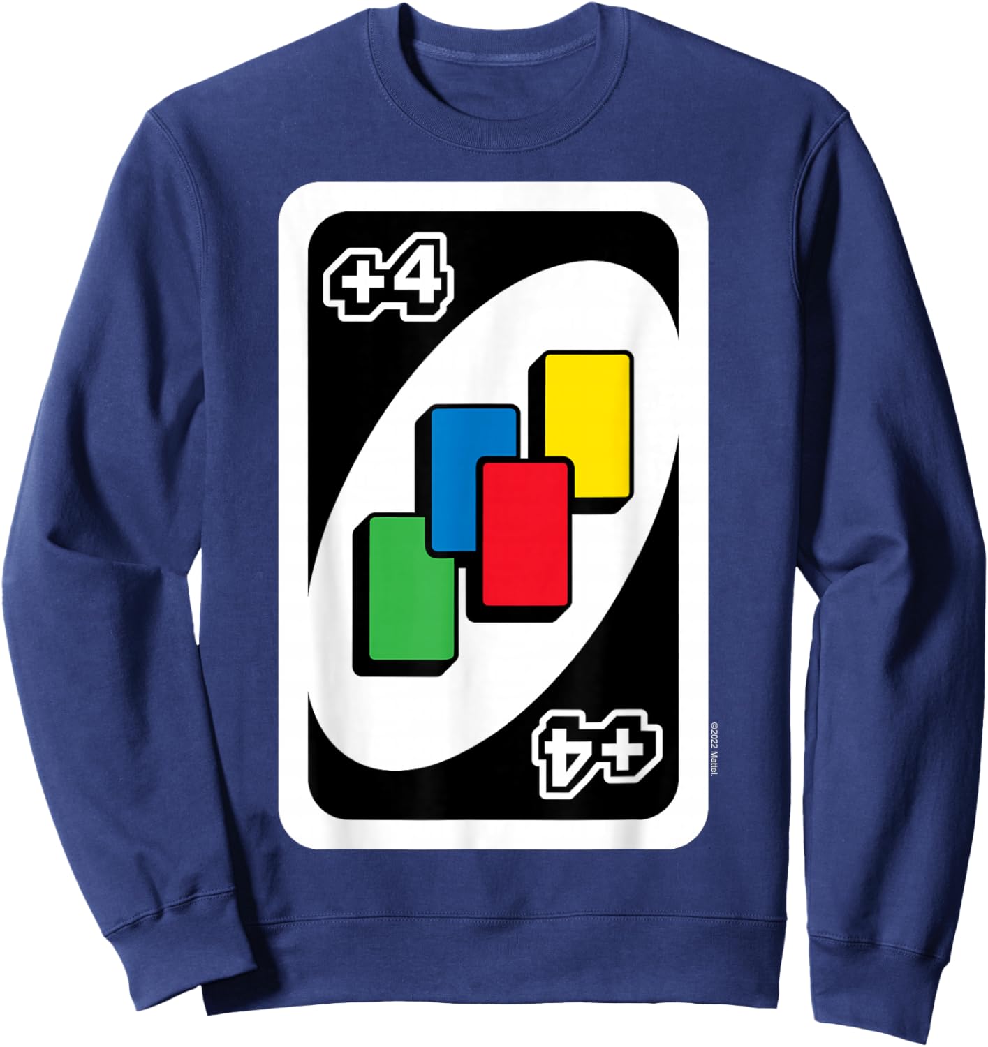 UNO Pull Four Cards , black Sweatshirt - Sweatshirt | Navy