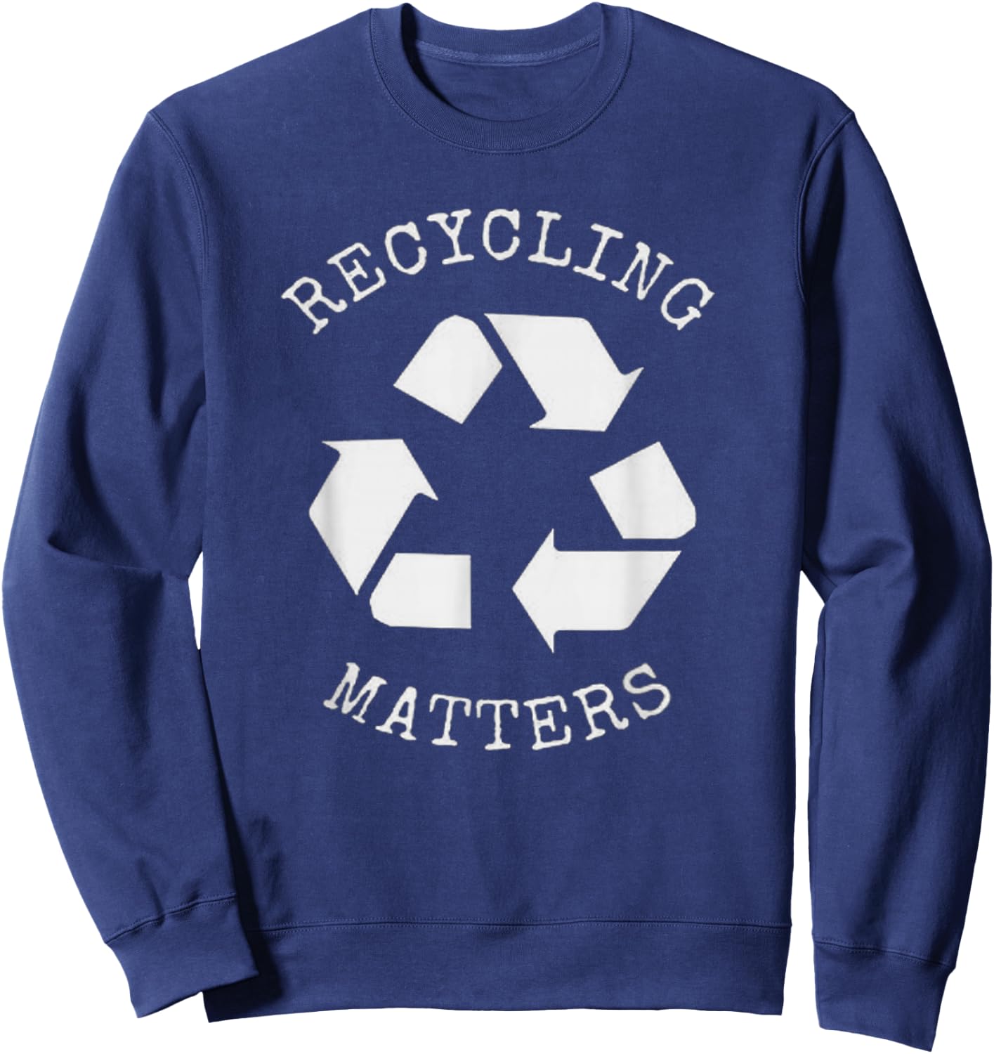Recycle shirt for , recycle for girls, recycle for boys Sweatshirt - Sweatshirt | Navy
