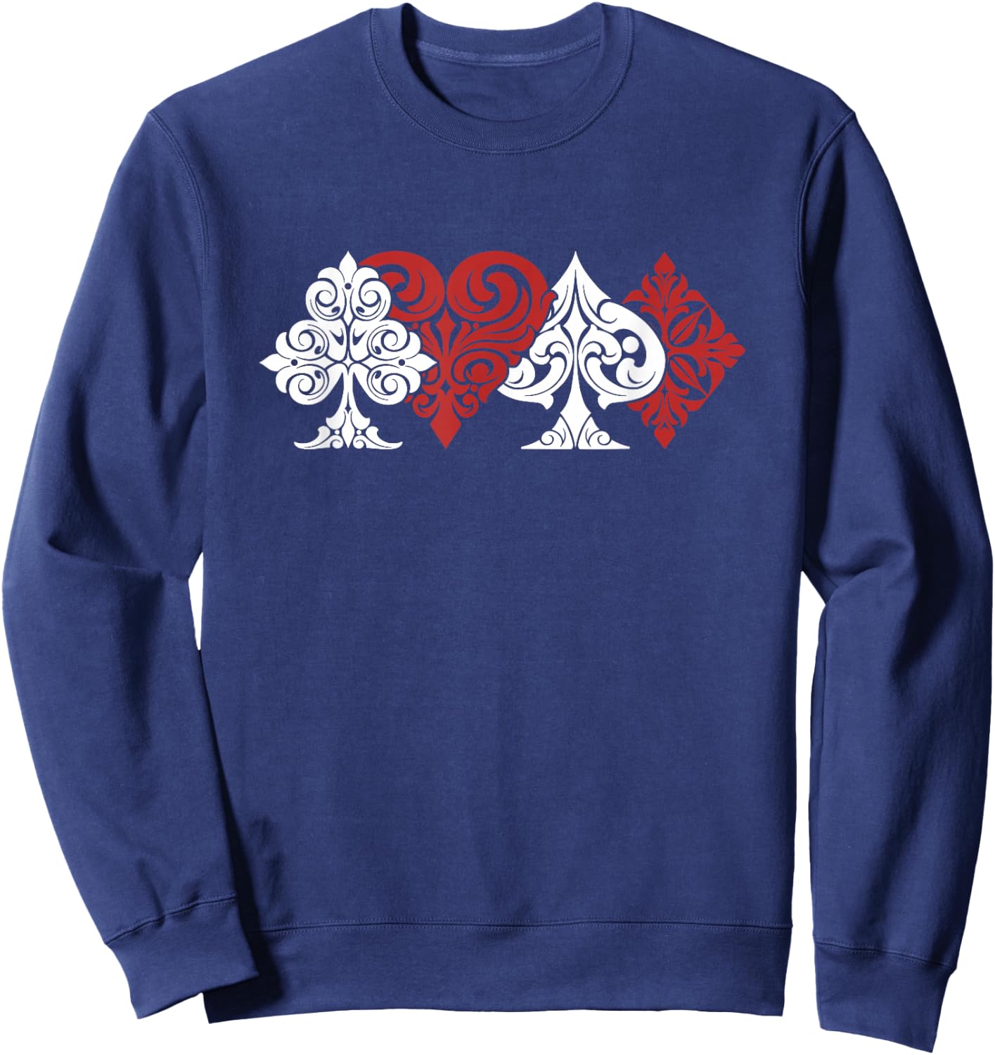 Poker Gambling Gambler - Texas Holdem Cards Poker Sweatshirt - Sweatshirt | Navy