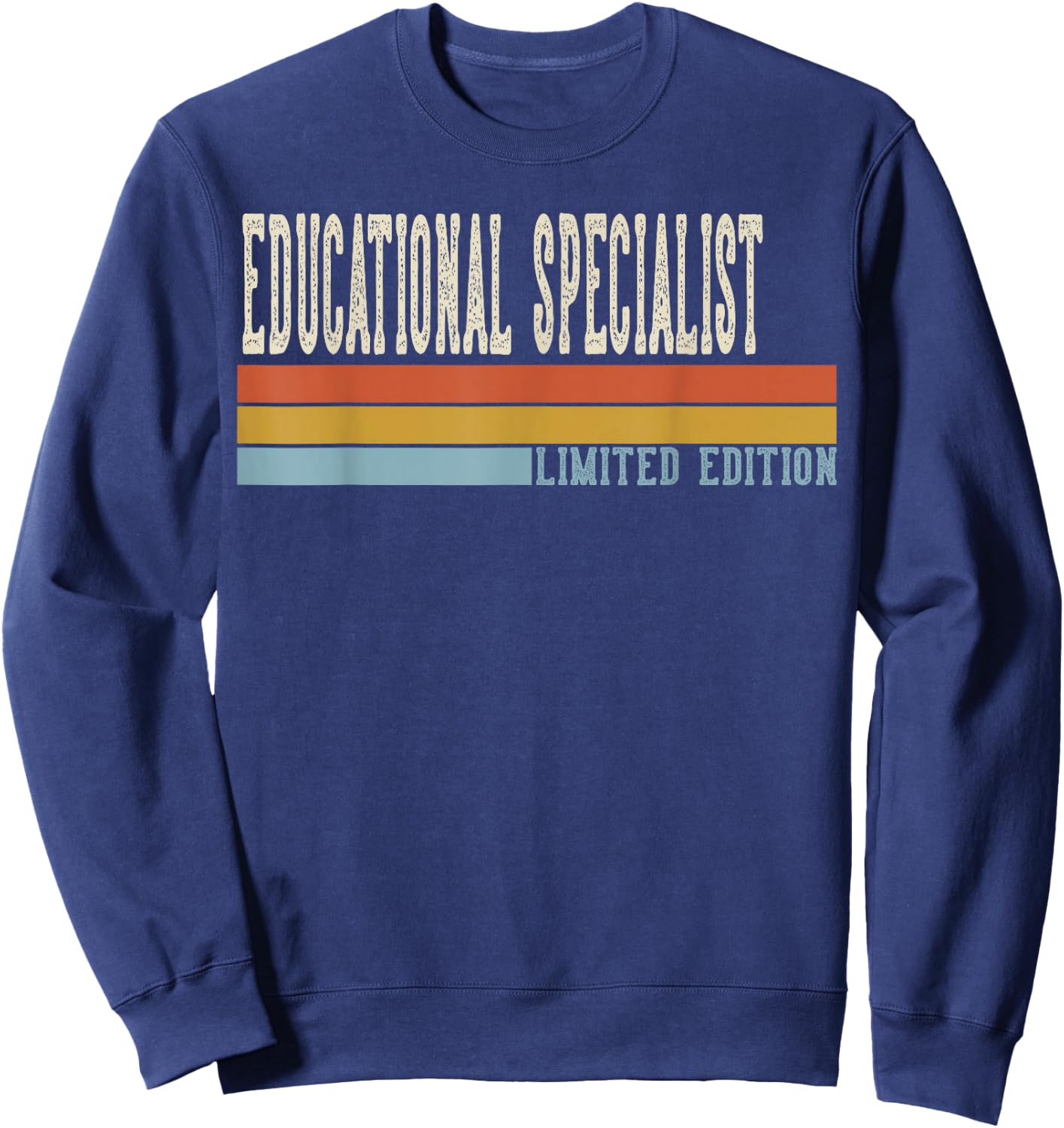 Educational Specialist Week Vintage Back to School Day Sweatshirt - Sweatshirt | Navy
