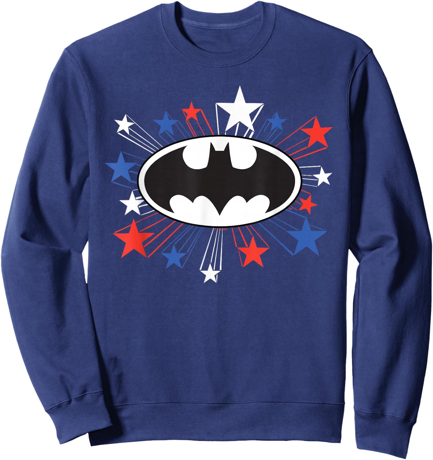 Batman Shooting Stars For 4th Of July Sweatshirt - Sweatshirt | Navy