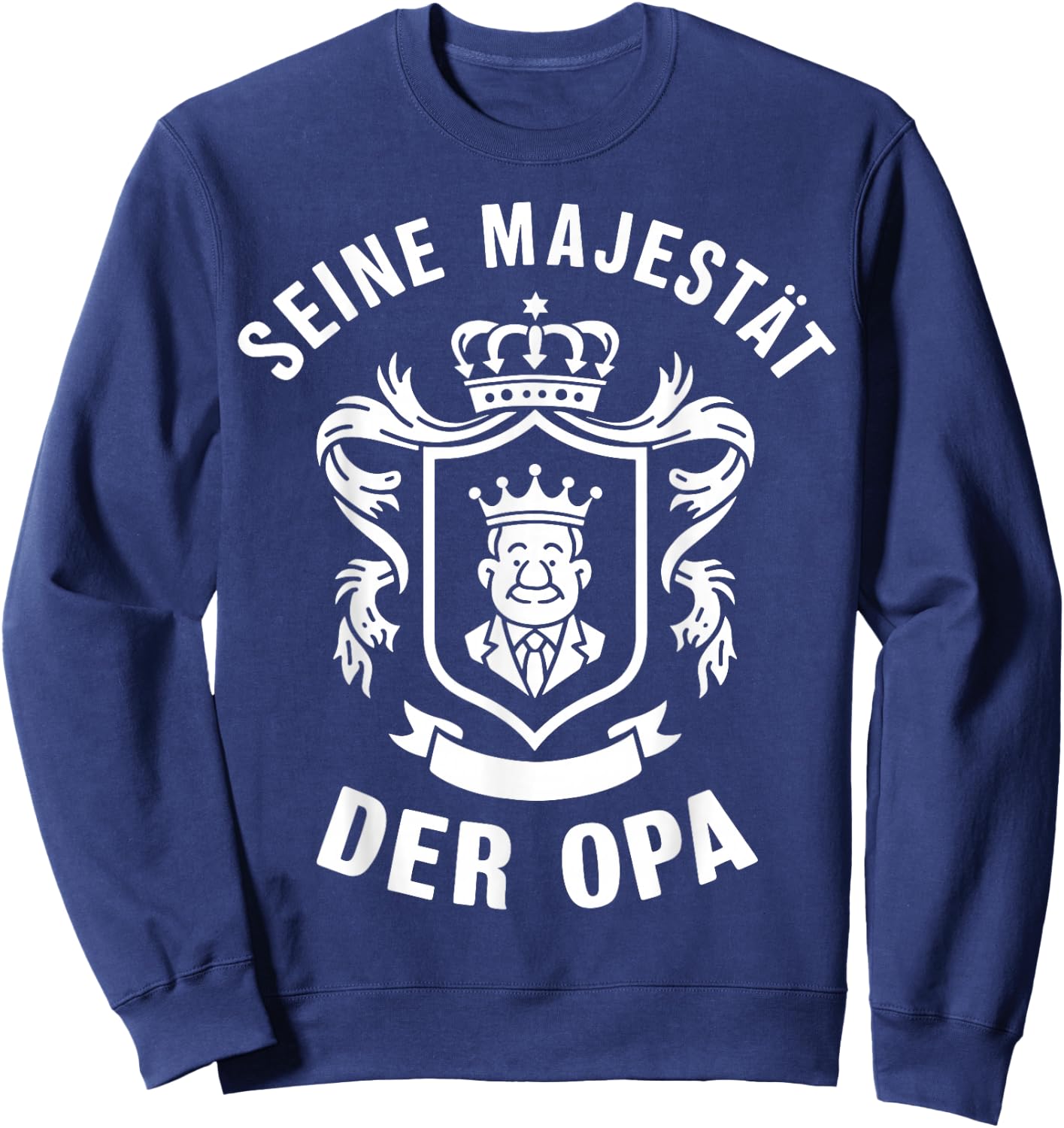 His Majesty the Grandpa , black Sweatshirt - Sweatshirt | Navy