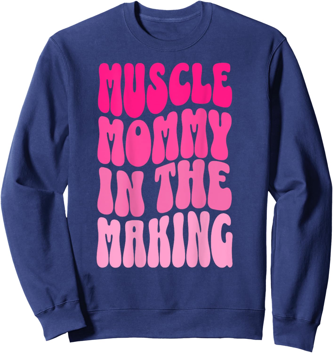 Funny Fitness Gym Pump Muscle Mama In der Herstellung Humour , black Sweatshirt - Sweatshirt | Navy