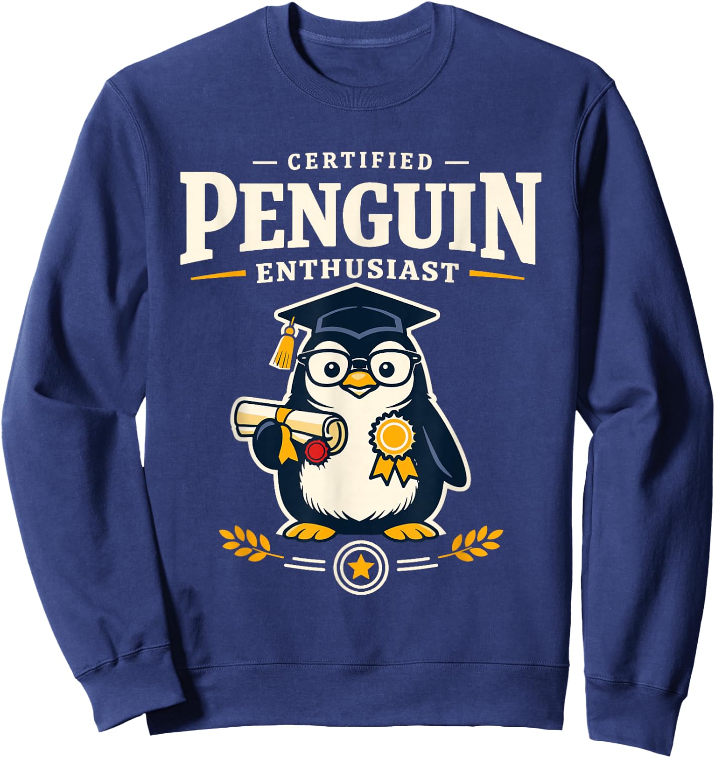 Know Your Penguins Penguin Species Biology Science Animal Sweatshirt - Sweatshirt | Navy