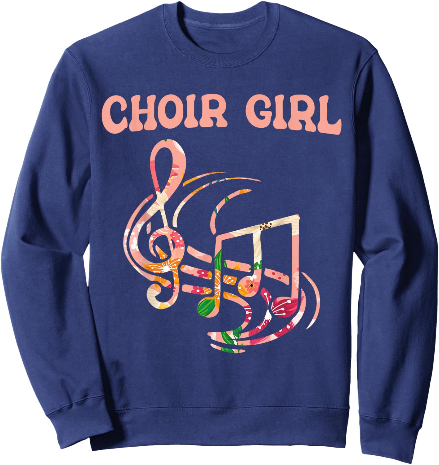Choir Girl Singing Choir Rehearsal Choir Singer Choir Sweatshirt - Sweatshirt | Navy