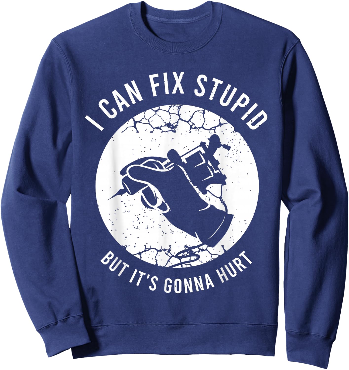 Funny Tattoo Outfit for a Tattoo Artist Sweatshirt - Sweatshirt | Navy