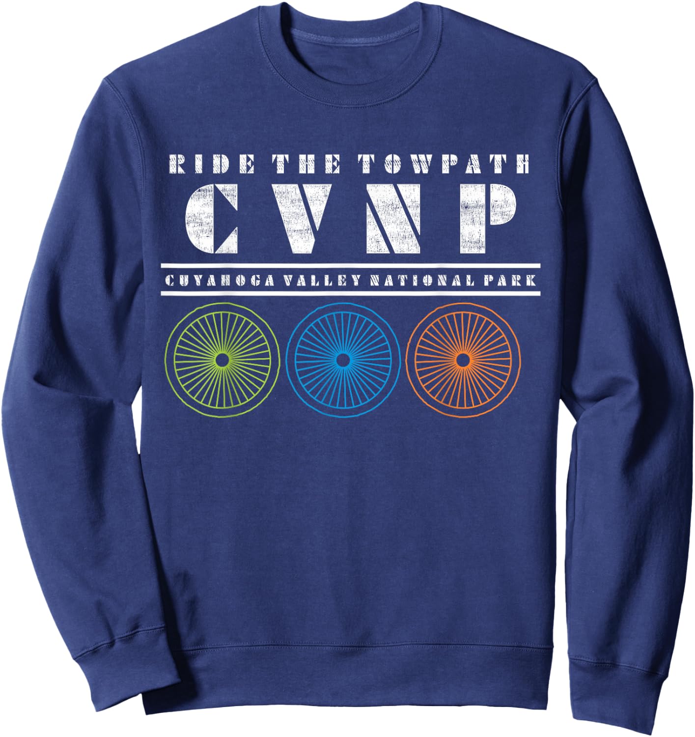 Ohio Biking Cycling Bicycling Nature Lover Family Souvenir Sweatshirt - Sweatshirt | Navy