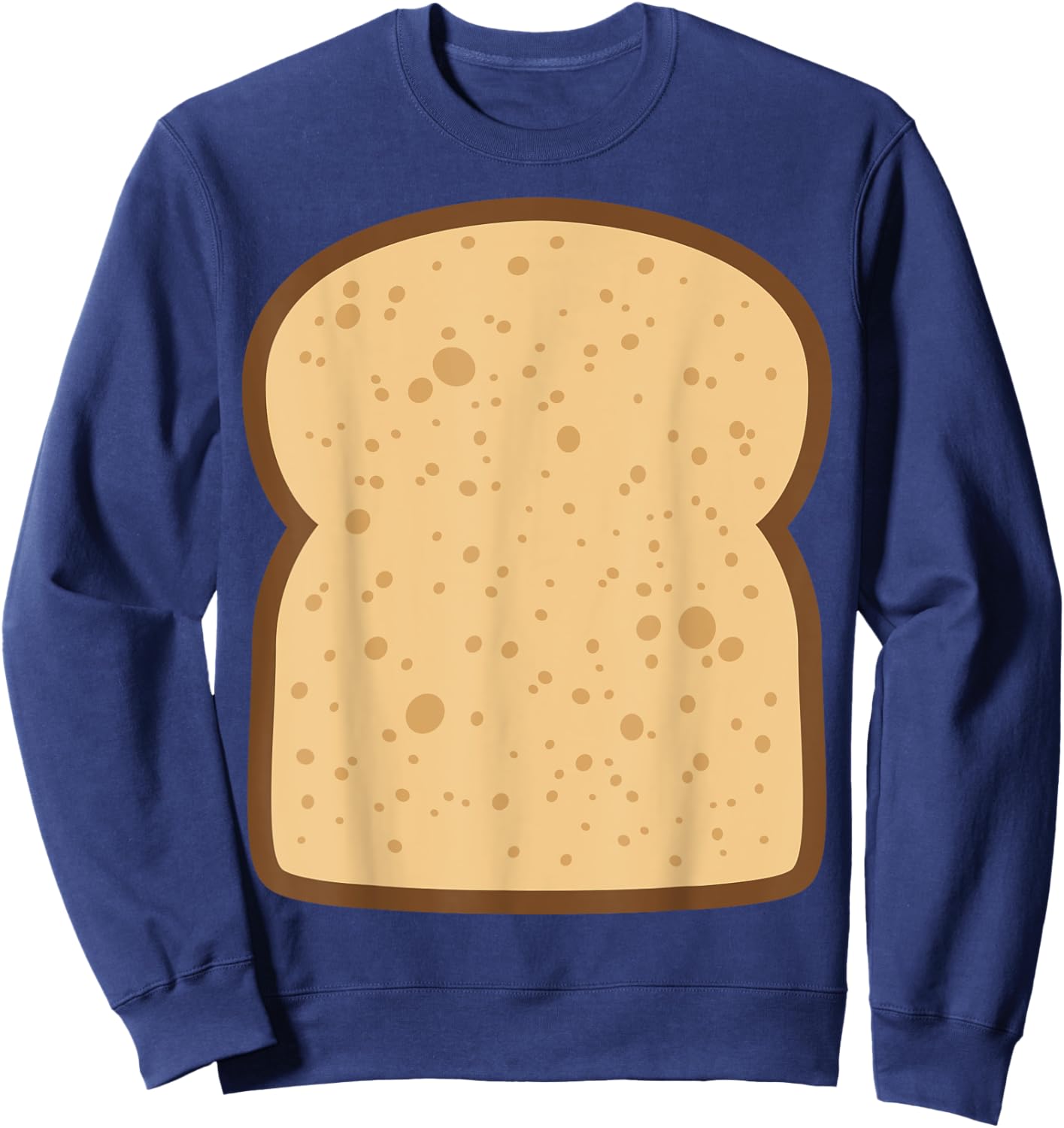 Sliced Bread Toast Matching Shirts DIY Halloween Costume Sweatshirt - Sweatshirt | Navy
