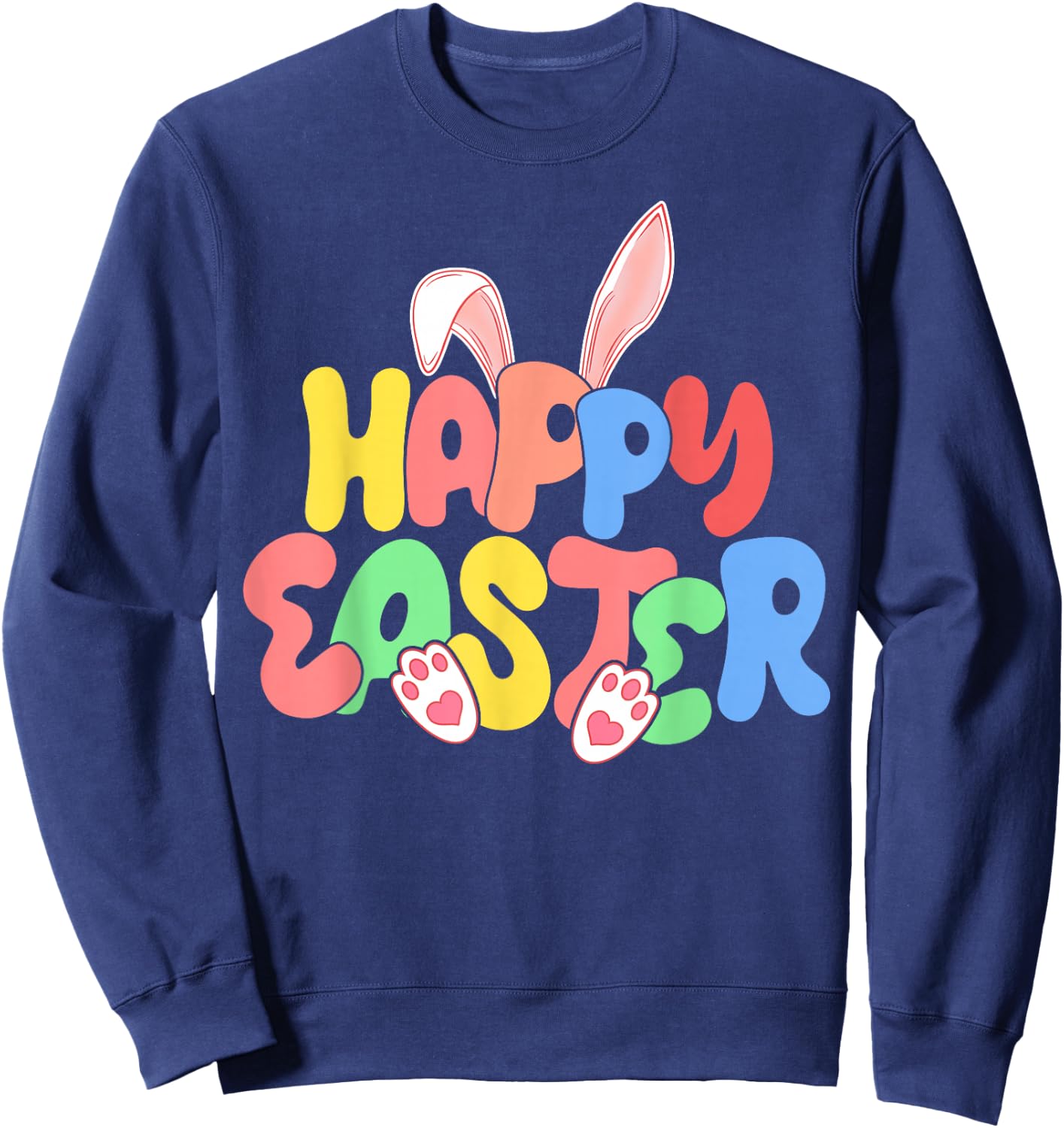 Happy Easter, Family Group, Easter Bunny, Egg Hunting Squad Sweatshirt - Sweatshirt | Navy