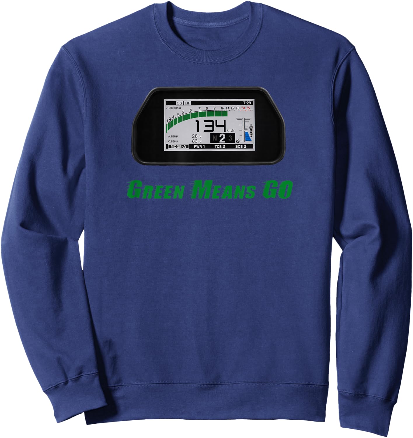 Fun Motorcycle Sweatshirt - Sweatshirt | Navy