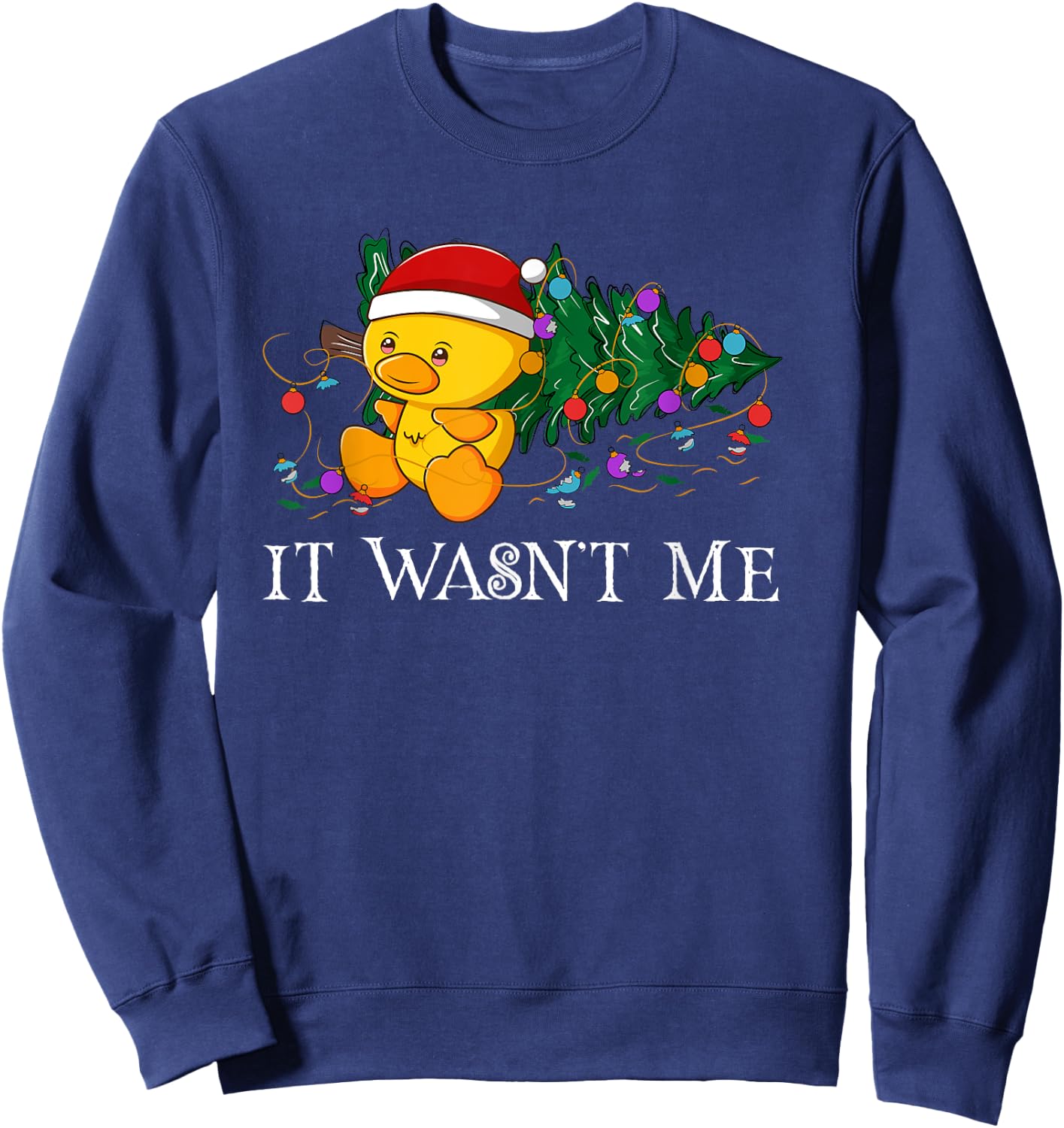 Rubber Duck Christmas Gifts for Family Xmas Rubber Duck - -Adults/Kids - Black - Short Sleeve - U-Neck - Small - Classic Fit - Modern - Cartoon - Christmas - Casual - SHIRT Sweatshirt - Sweatshirt | Navy