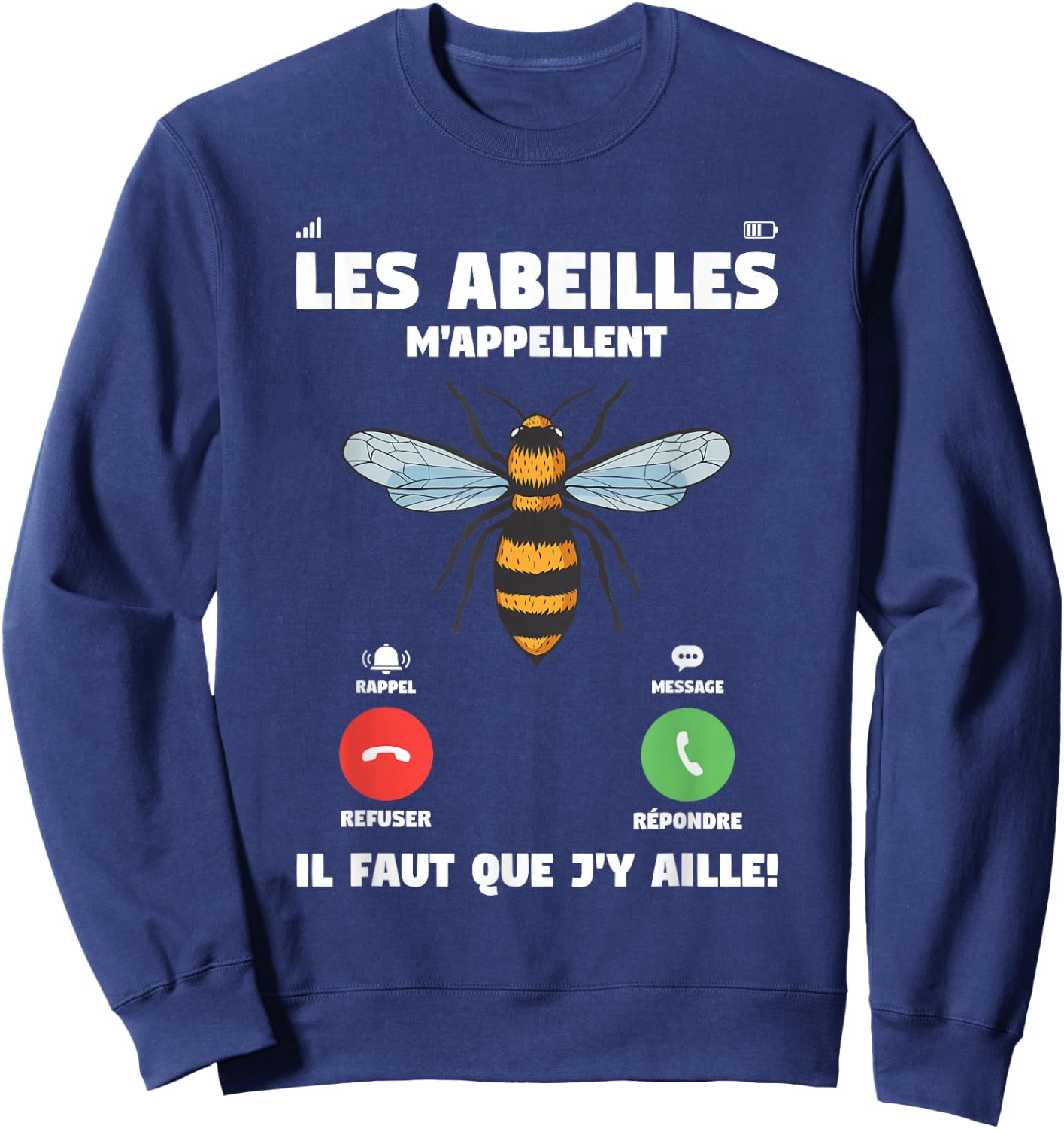 Funny Quote Beekeeping For A Beekeeper , Black, S Sweatshirt - Sweatshirt | Navy