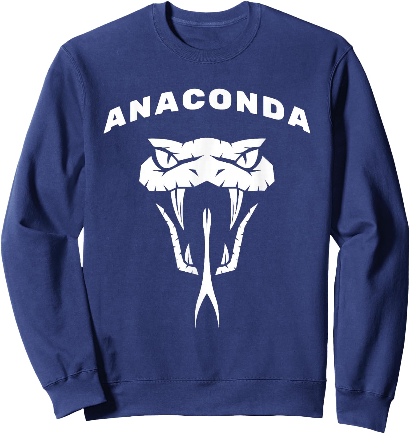 Anaconda, Snake Reptile Constrictors Boas Anacondas Sweatshirt - Sweatshirt | Navy