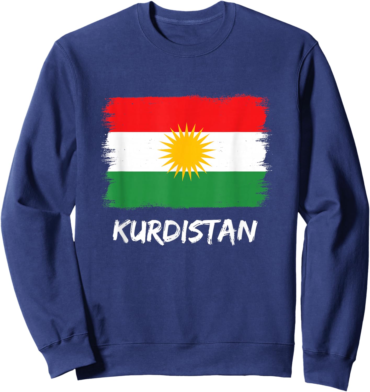 Kurdistan Flag , black Sweatshirt - Sweatshirt | Navy