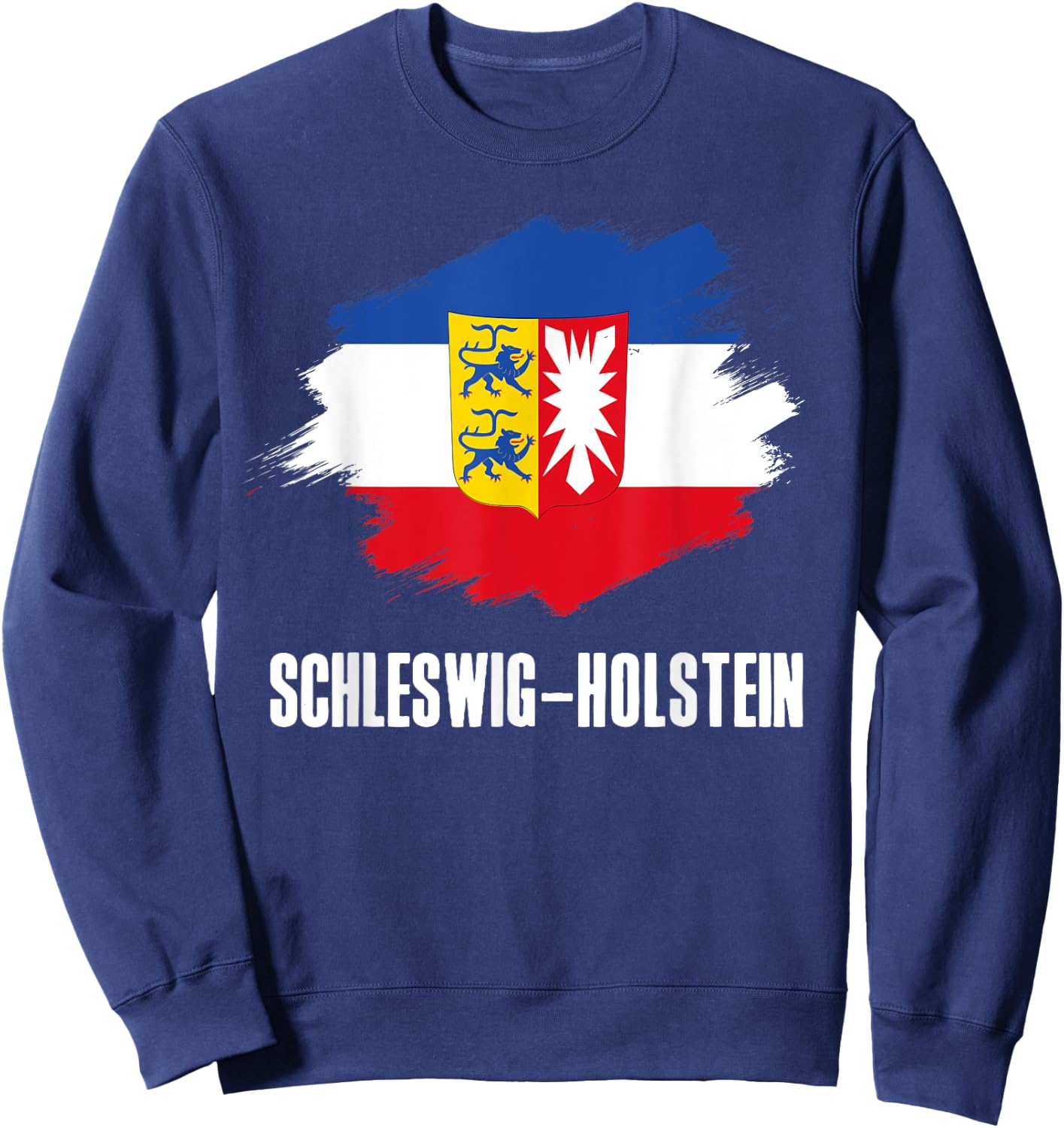 Schleswig-Holstein Flagge Bundesländerflagge Kiel Sweatshirt - Sweatshirt | Navy