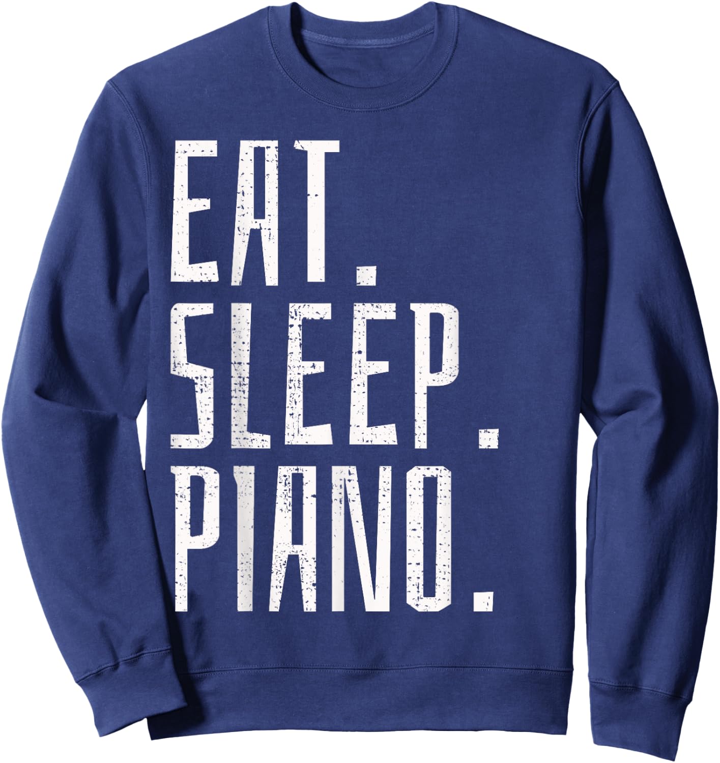 Piano Music Instrument Pianist Vintage Gift Sweatshirt - Sweatshirt | Navy