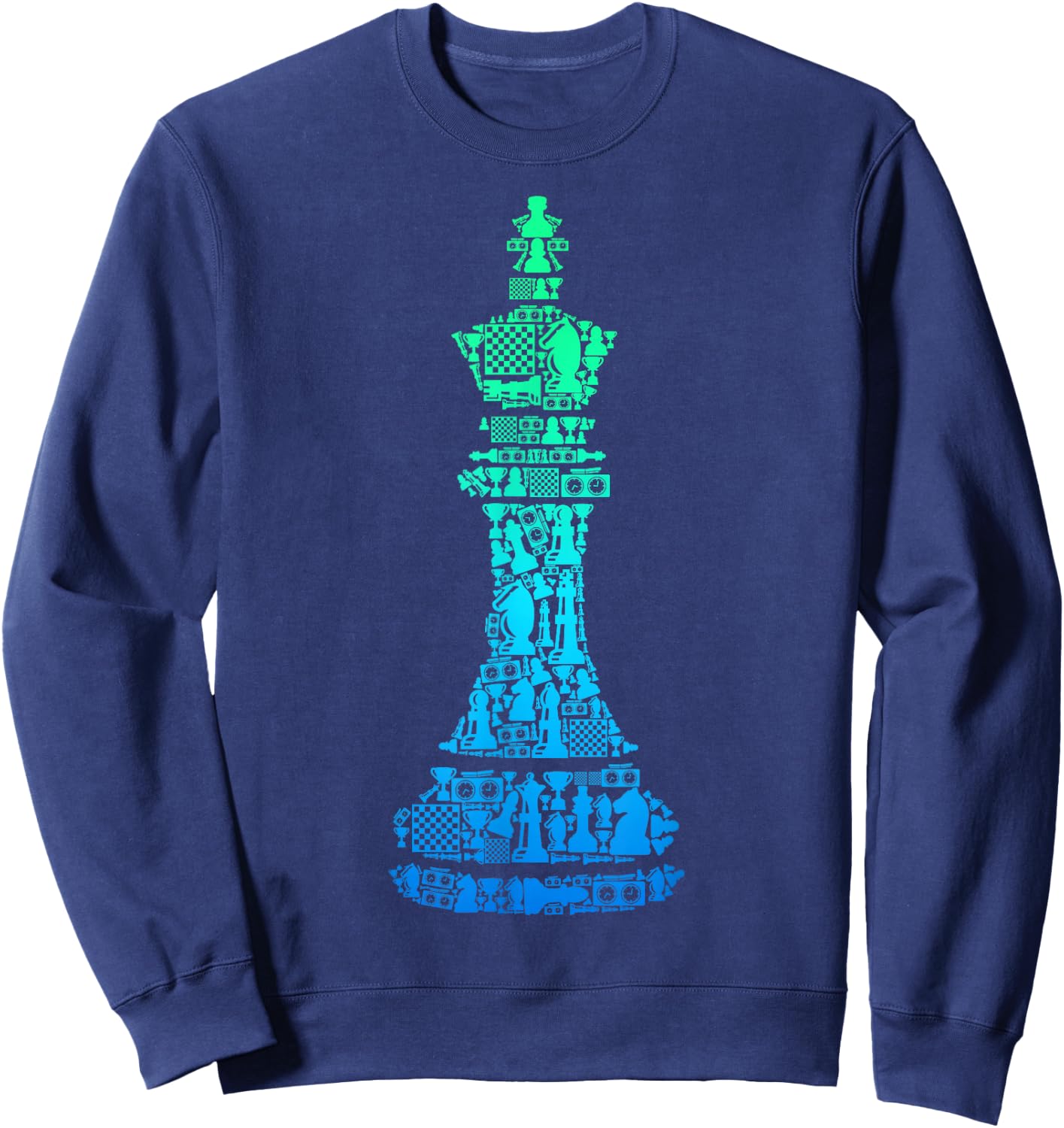 Schach König Schachspieler Kinder Jungen Herren Sweatshirt - Sweatshirt | Navy