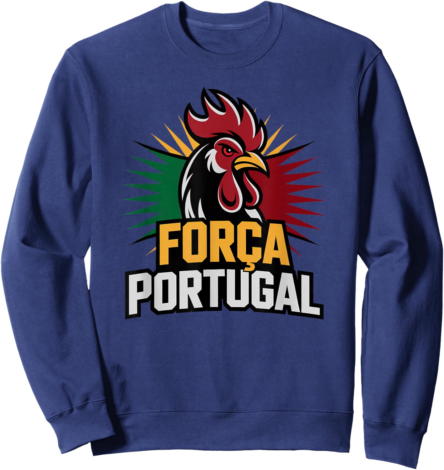 Proud Sempre FORÇA Portugal Country Favorite Cheer Game Day Sweatshirt - Sweatshirt | Navy
