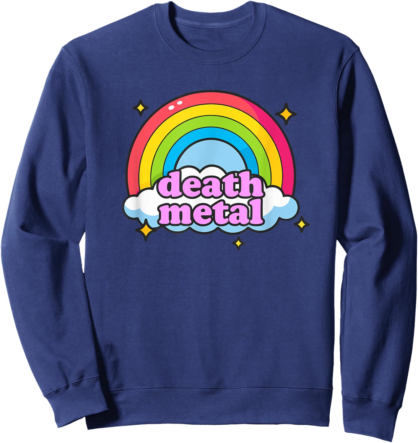 Pink Death Metal - Rainbow Friendly Sweatshirt - Sweatshirt | Navy