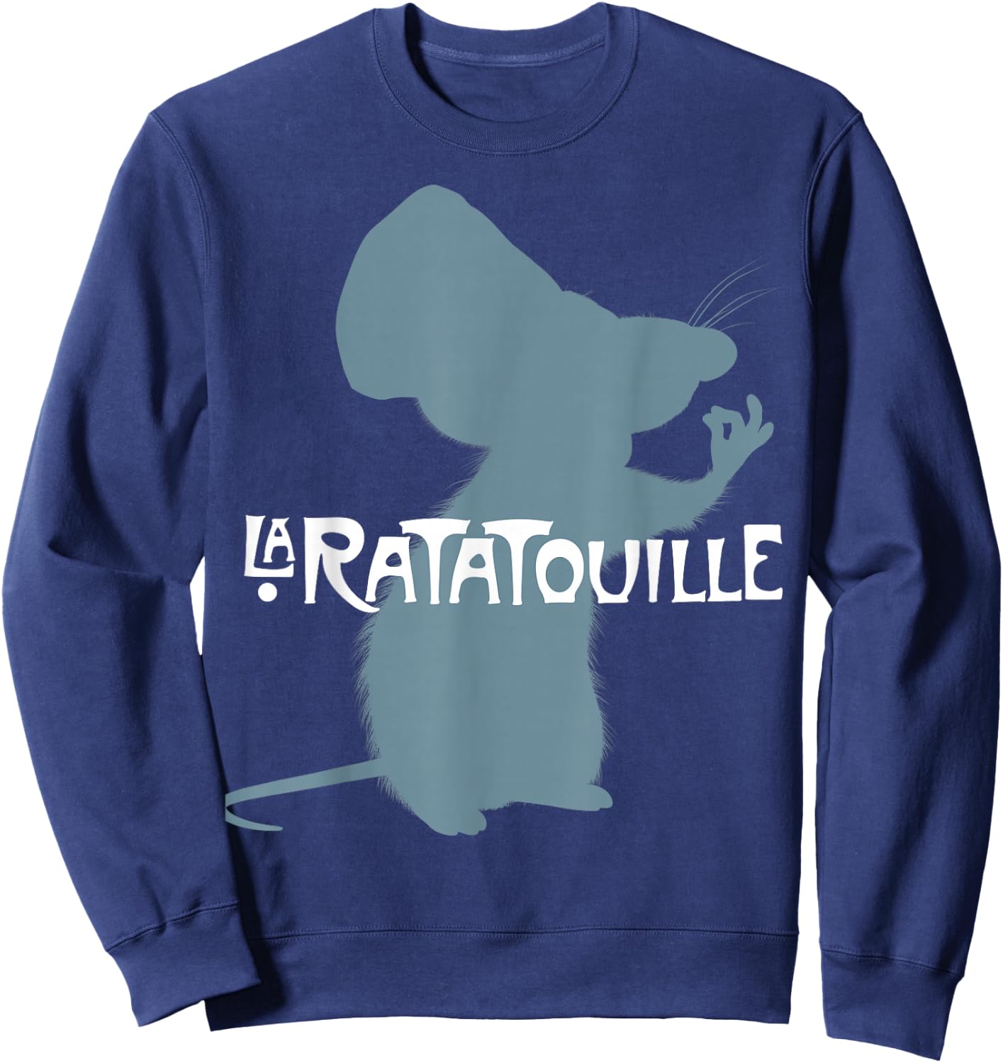Disney Pixar Ratatouille Remy Chef's Kiss Silhouette Sweatshirt - Sweatshirt | Navy