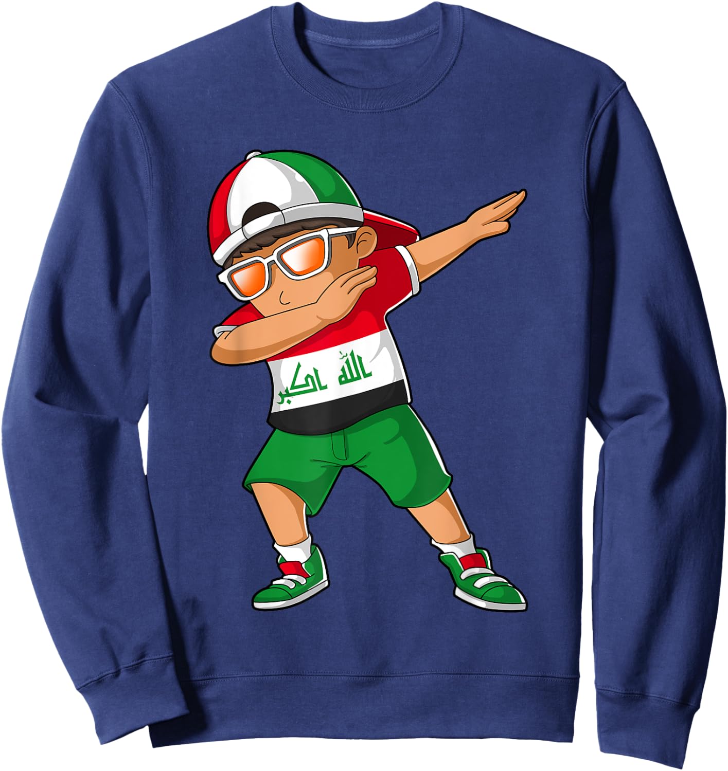 Iraqis Boy Iraq Kid Patriotism Roots Heritage Sweatshirt - Sweatshirt | Navy