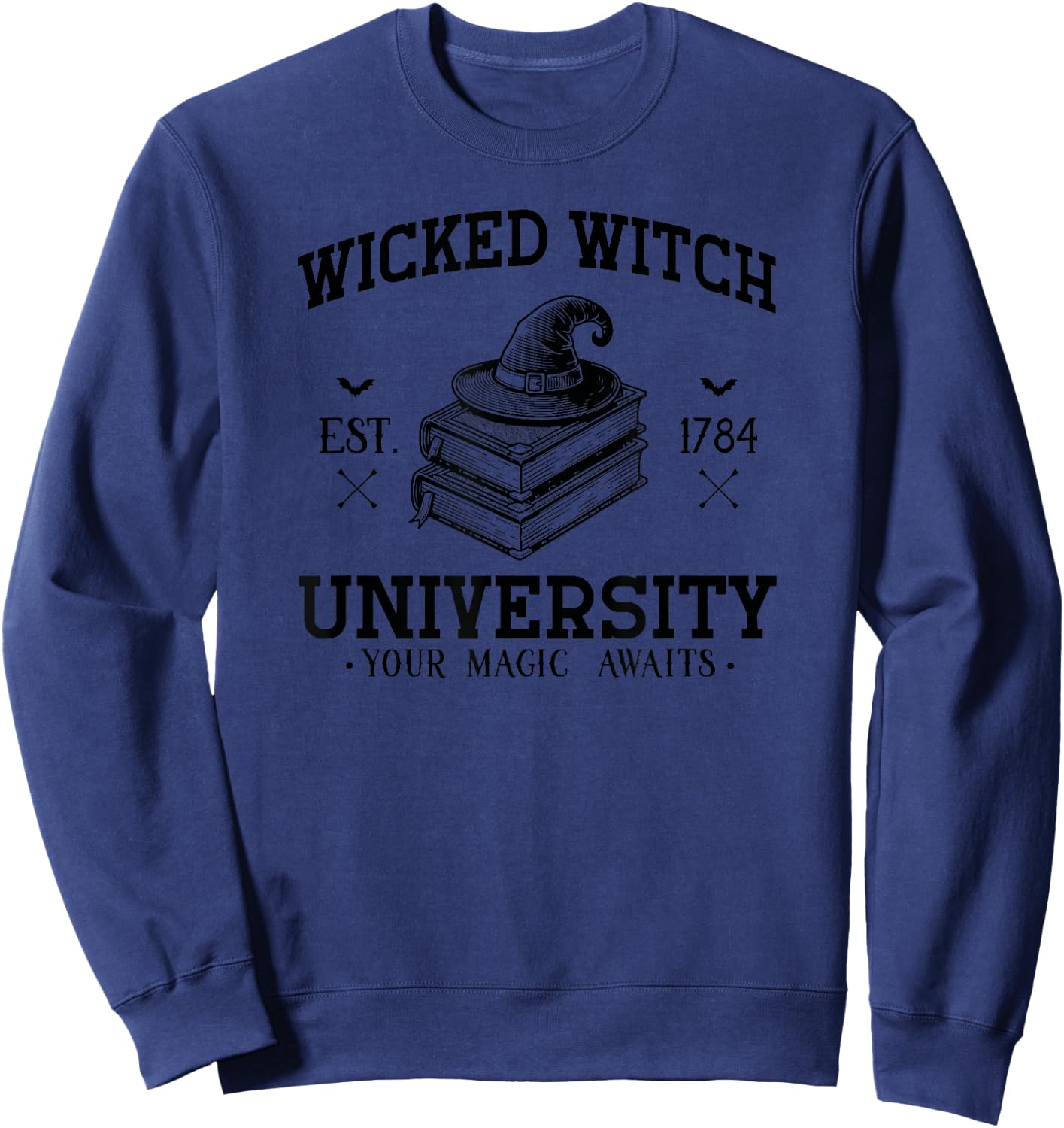 Halloween University Black Wicked witch Sweatshirt - Sweatshirt | Navy