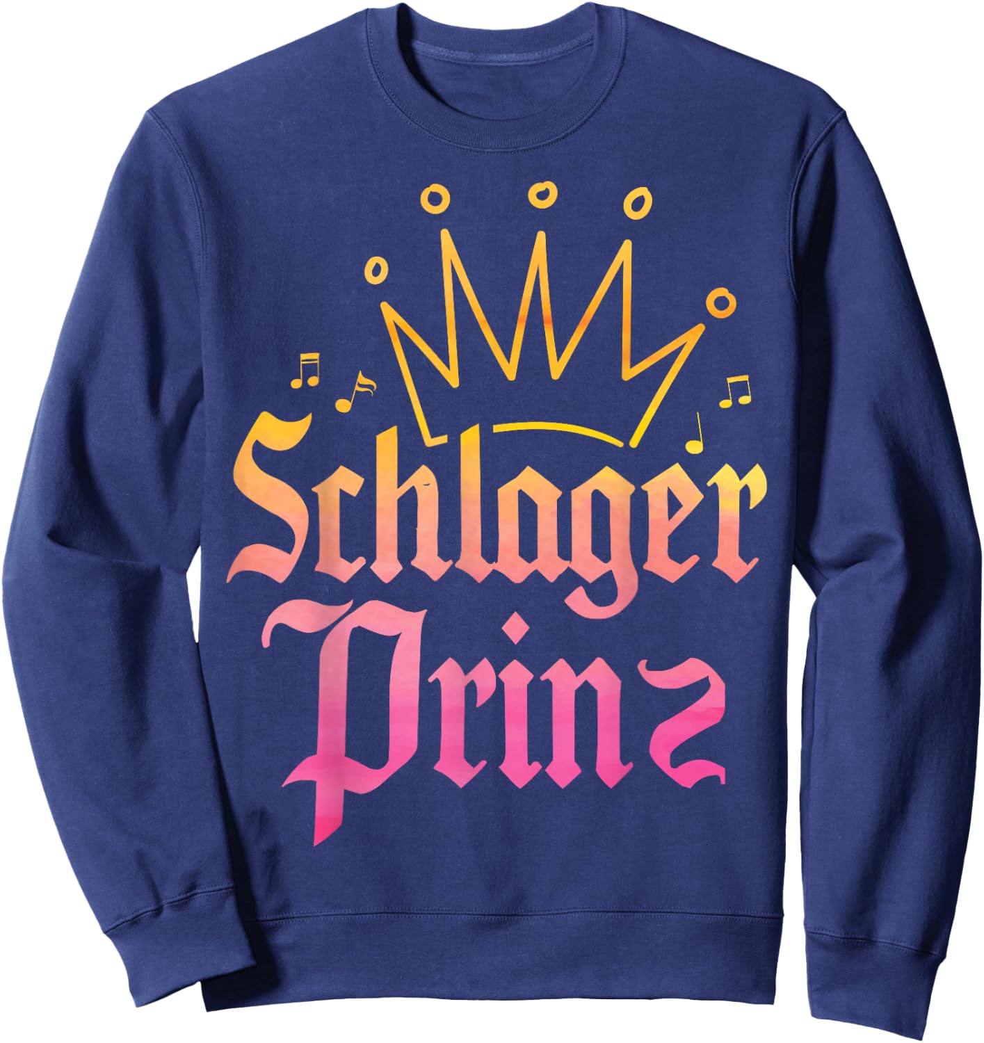 Schlagerprinz Schlageroutfit Partnerlook Schlagermusik Sweatshirt - Sweatshirt | Navy