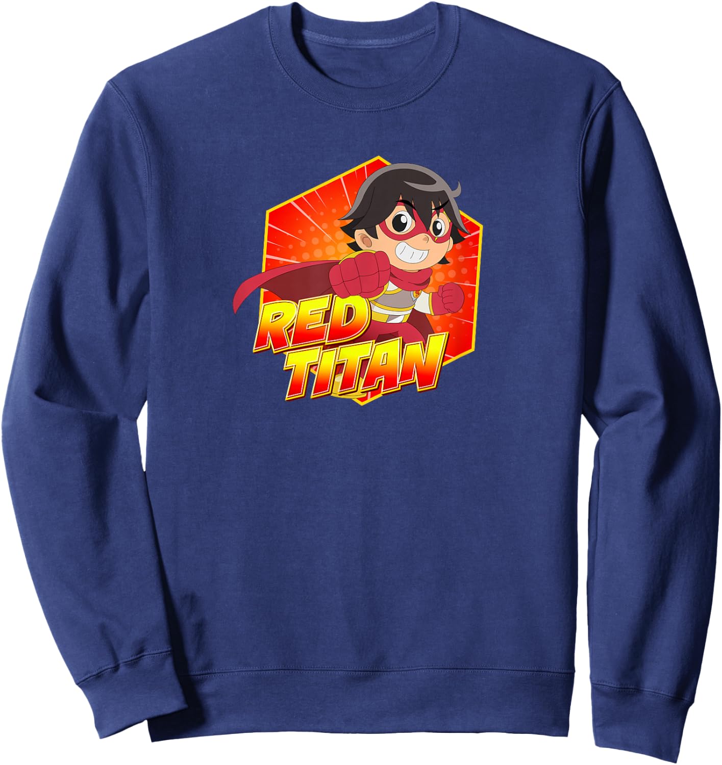 Ryan's World the Movie Red Titan Sweatshirt - Sweatshirt | Navy
