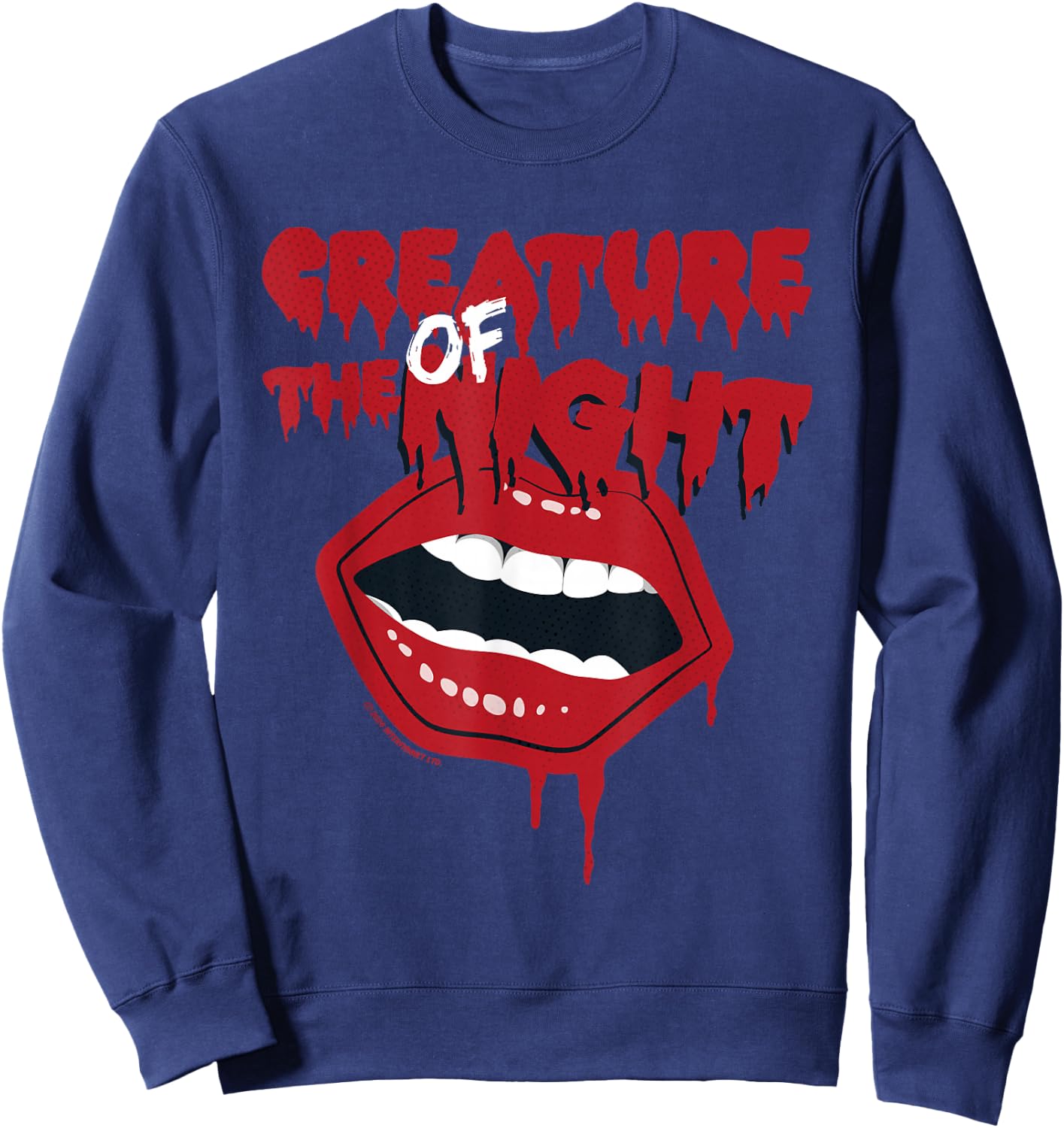 Rocky Horror Show The Creature of the Night Mouth , black Sweatshirt - Sweatshirt | Navy