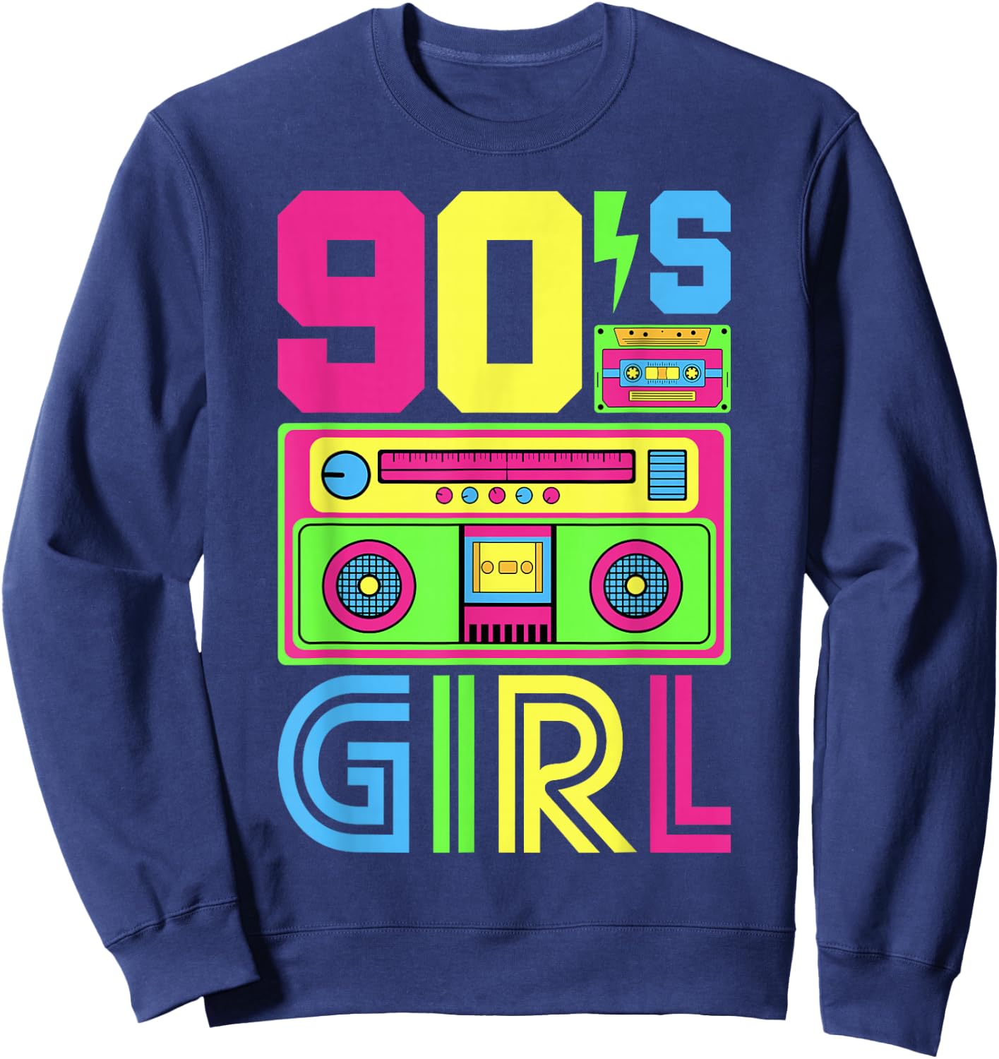 90s Girl 90s Outfit 90s Costume 90s Party 90s , black Sweatshirt - Sweatshirt | Navy