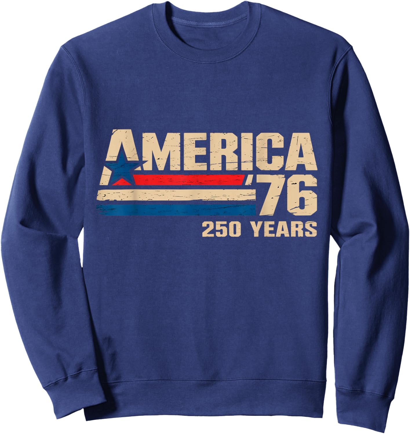 Patriotic - USA - United States of America Flag - 250 Years Sweatshirt - Sweatshirt | Navy