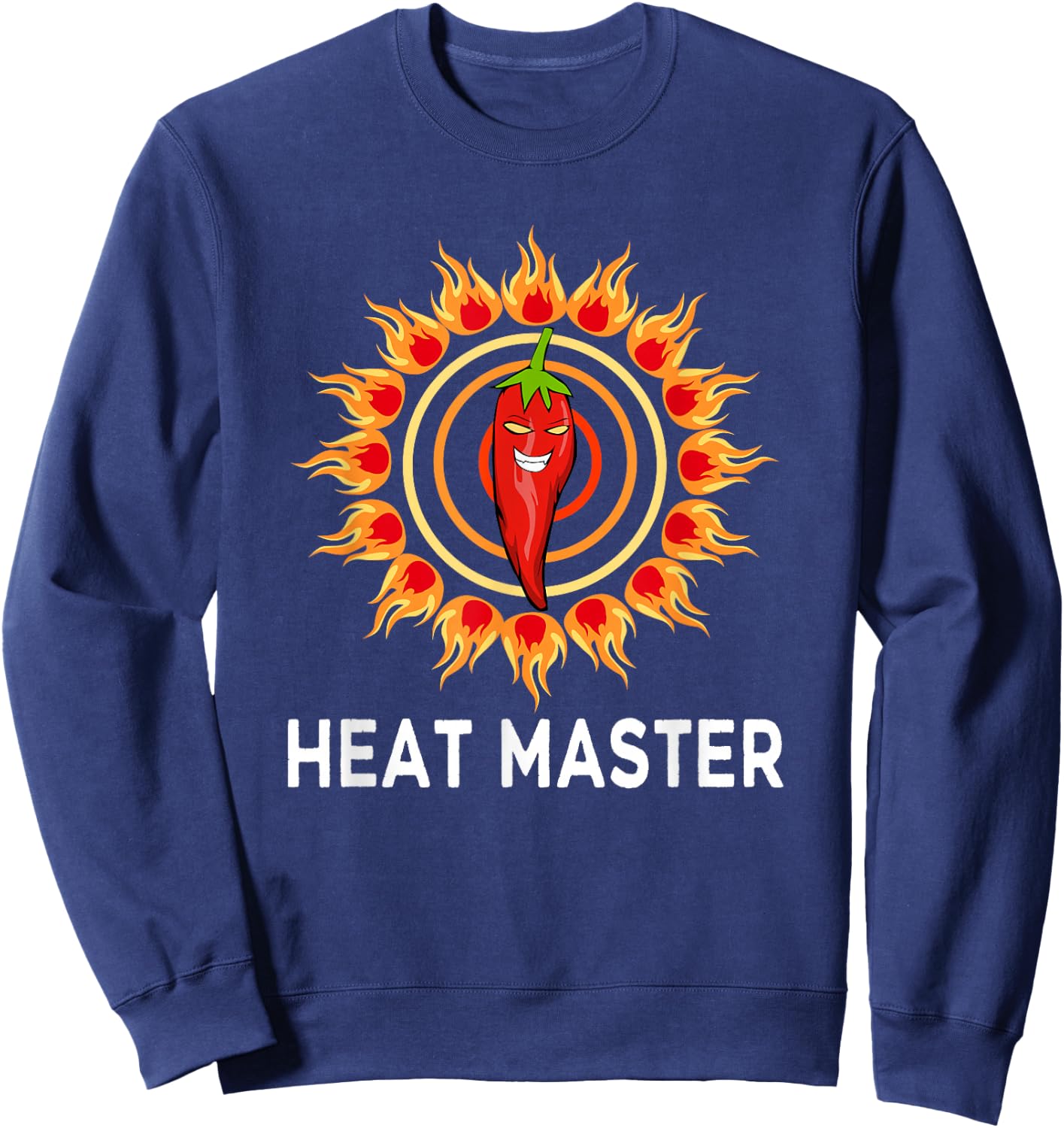Sharp Food Funny Saying Chili Jalapeno Sweatshirt - Sweatshirt | Navy