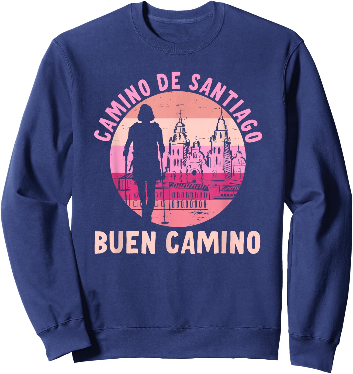 Buen Camino de Santiago de Compostela Jakobsweg Sweatshirt - Sweatshirt | Navy