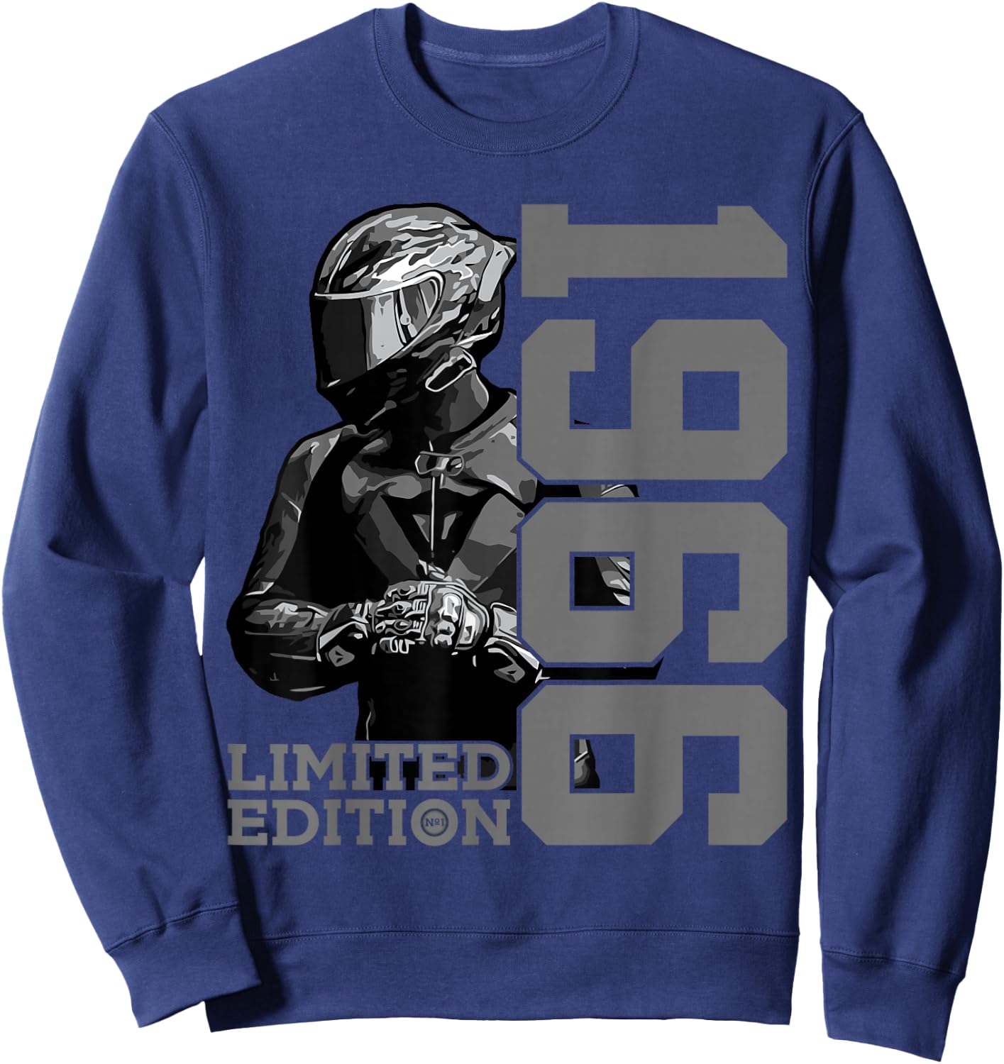 Limited Edition 1966 Biker Motorrad 60. Geburtstag Sweatshirt - Sweatshirt | Navy
