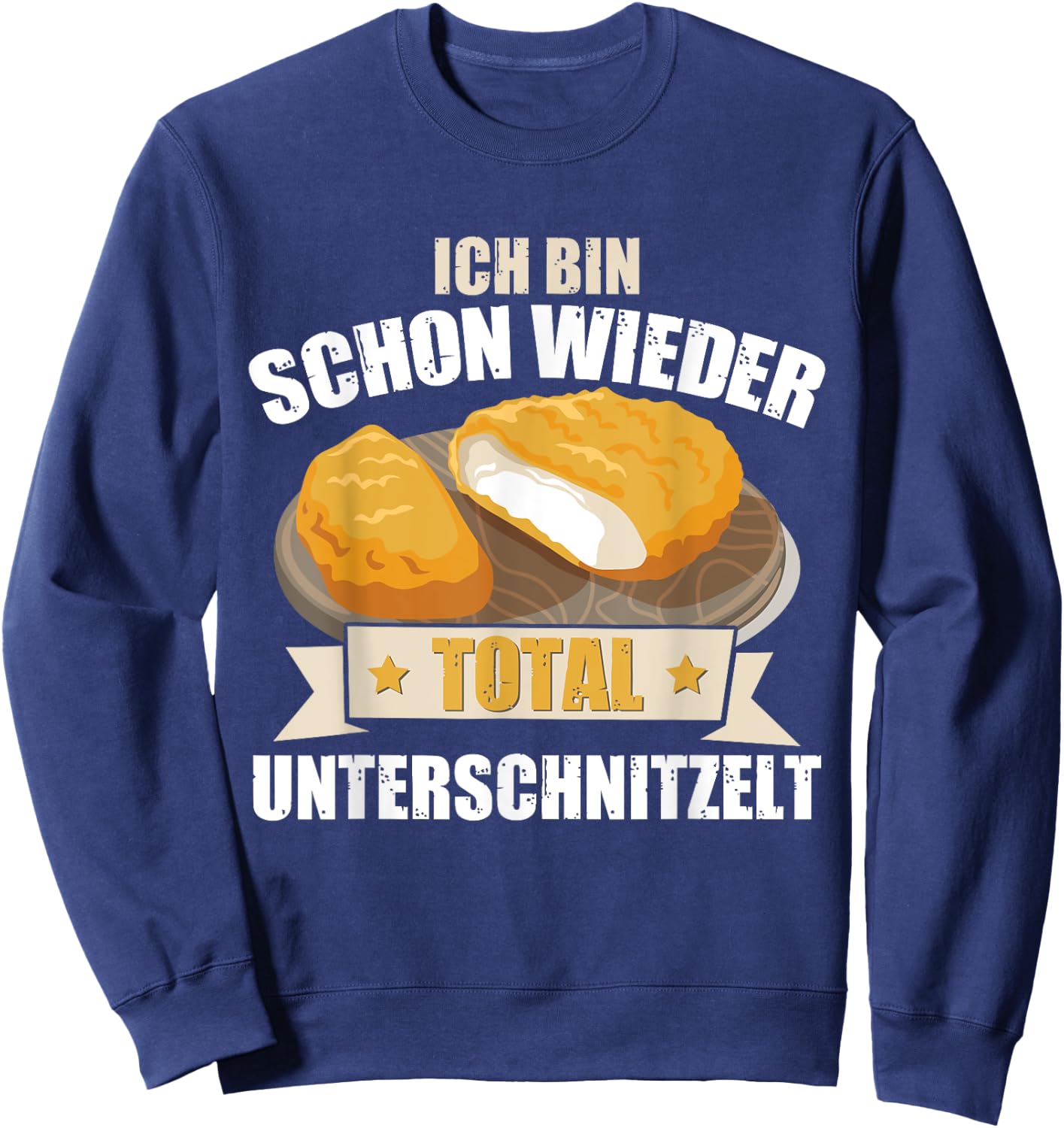 Lustiges Schnitzel Sweatshirt - Sweatshirt | Navy