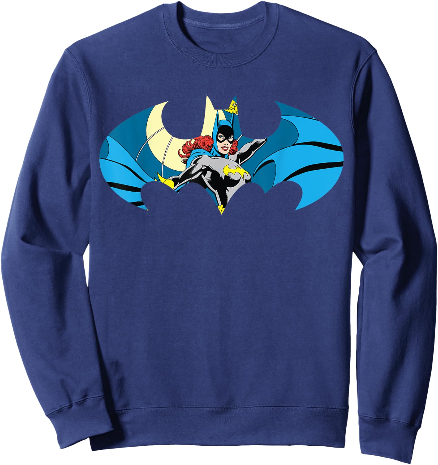 DC Batgirl Logo Charakterschild Sweatshirt - Sweatshirt | Navy
