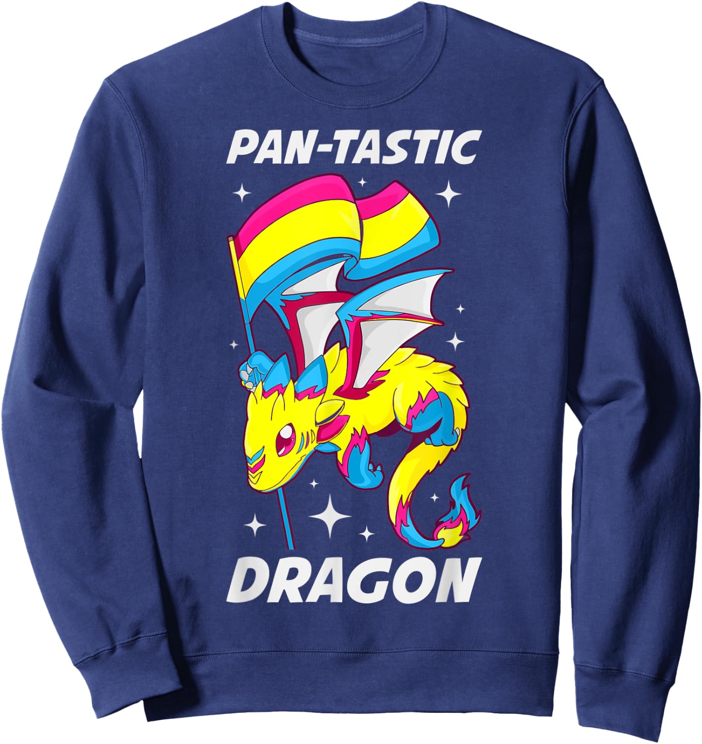 Pansexual Dragon Sweatshirt - Sweatshirt | Navy