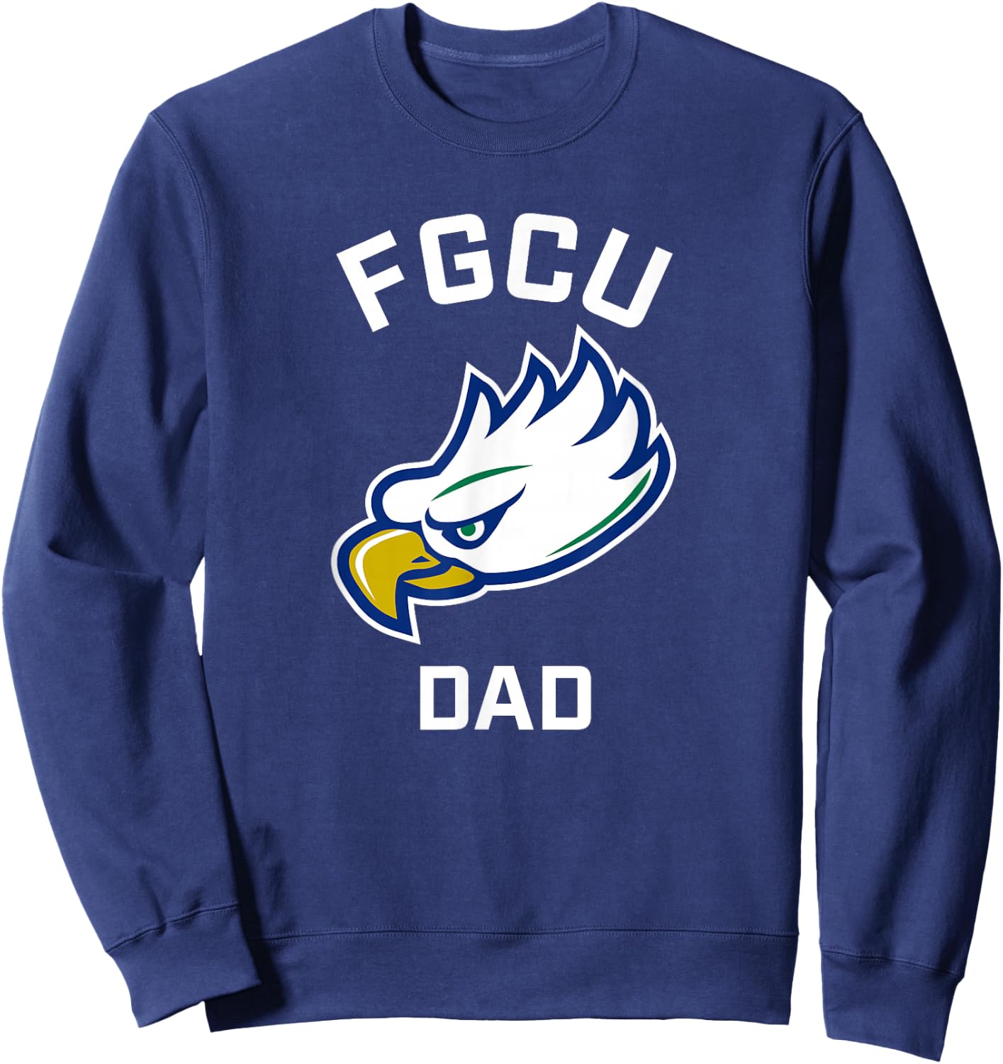 Florida Gulf Coast University FGCU Eagles Arched Dad Sweatshirt - Sweatshirt | Navy