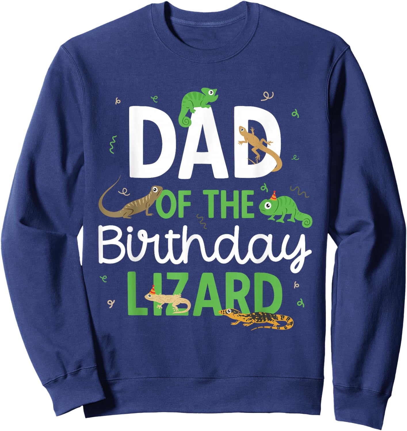 Children's Reptile Lizard Birthday Sweatshirt - Sweatshirt | Navy