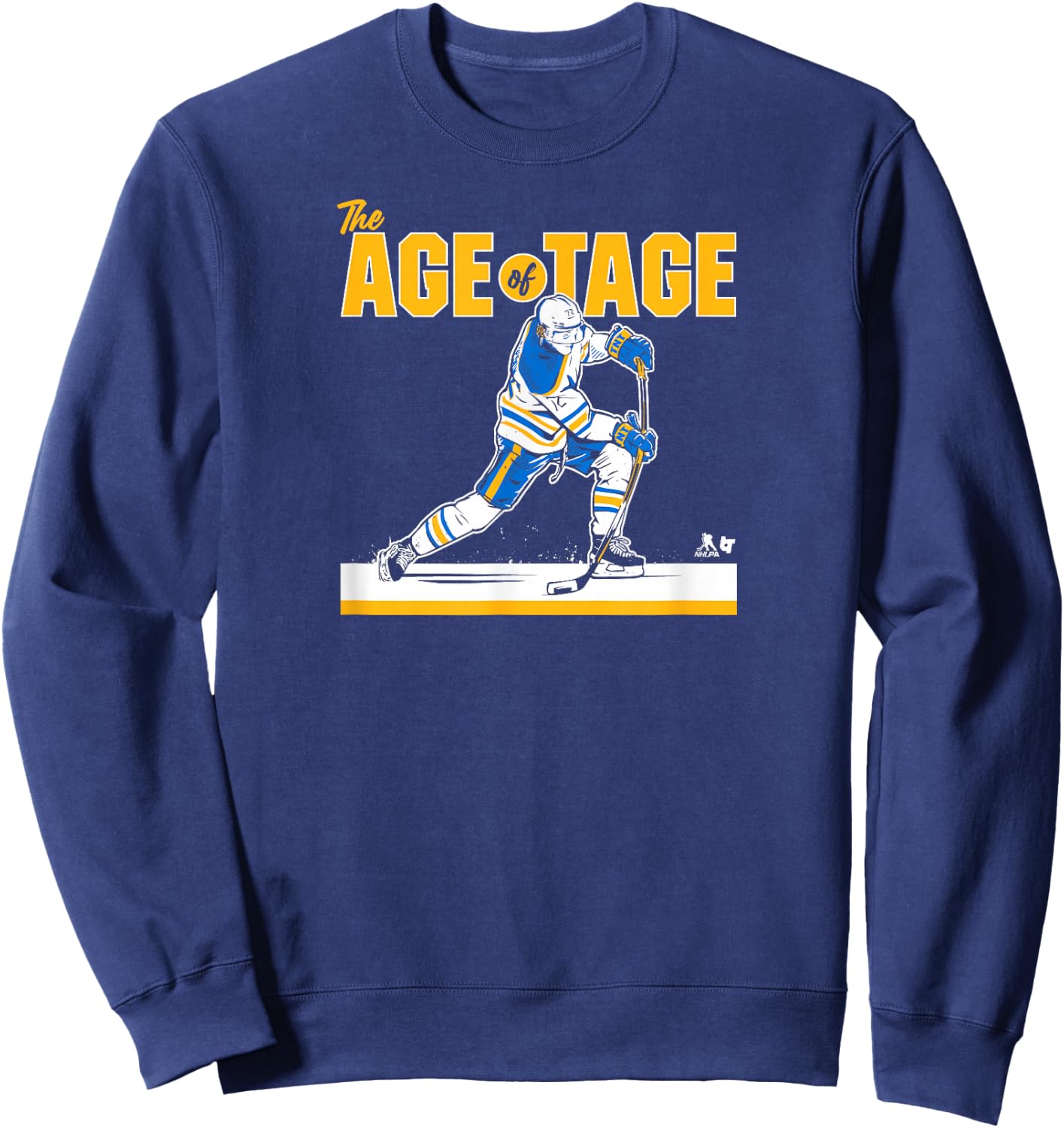 BreakingT Tage Thompson - The Age of Tage - Buffalo Hockey Sweatshirt - Sweatshirt | Navy