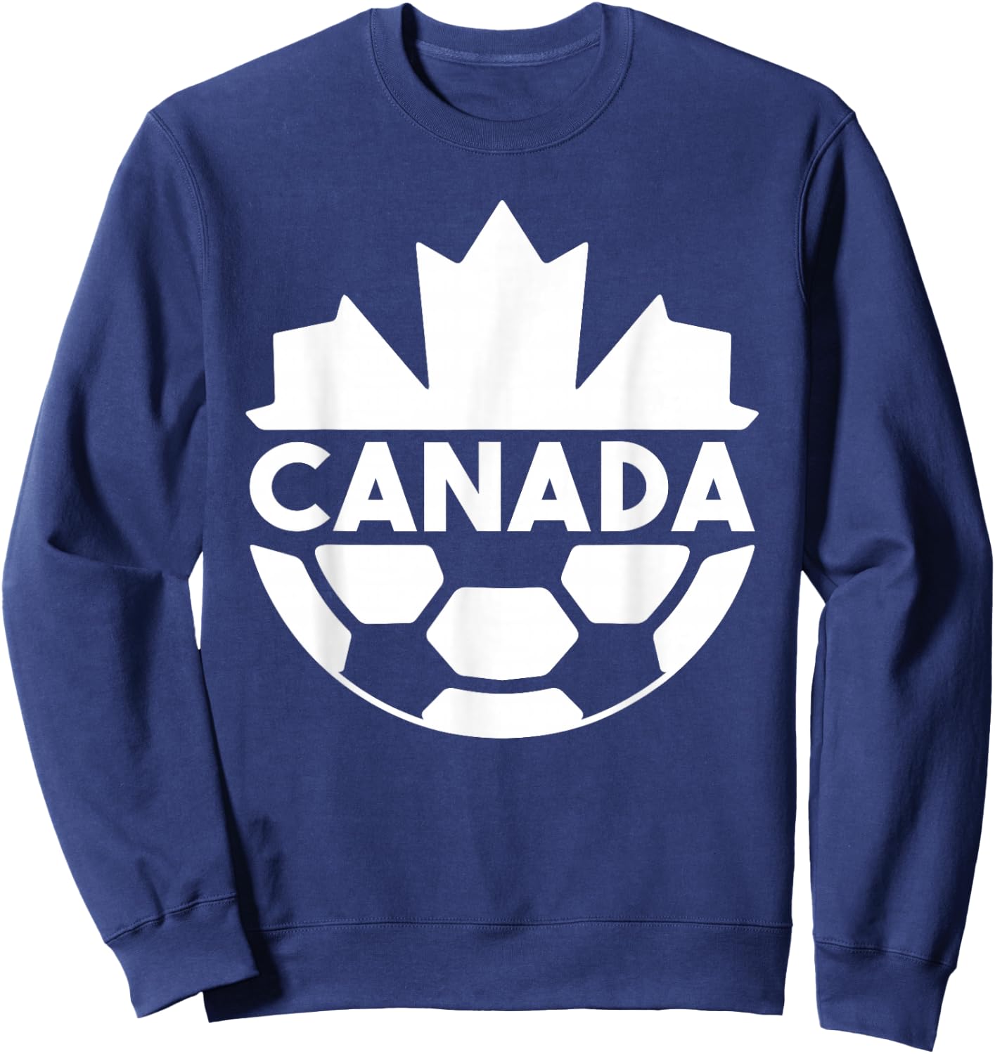 Canada Soccer Team Sports Flag Mapple Leaf Men Women Sweatshirt - Sweatshirt | Navy