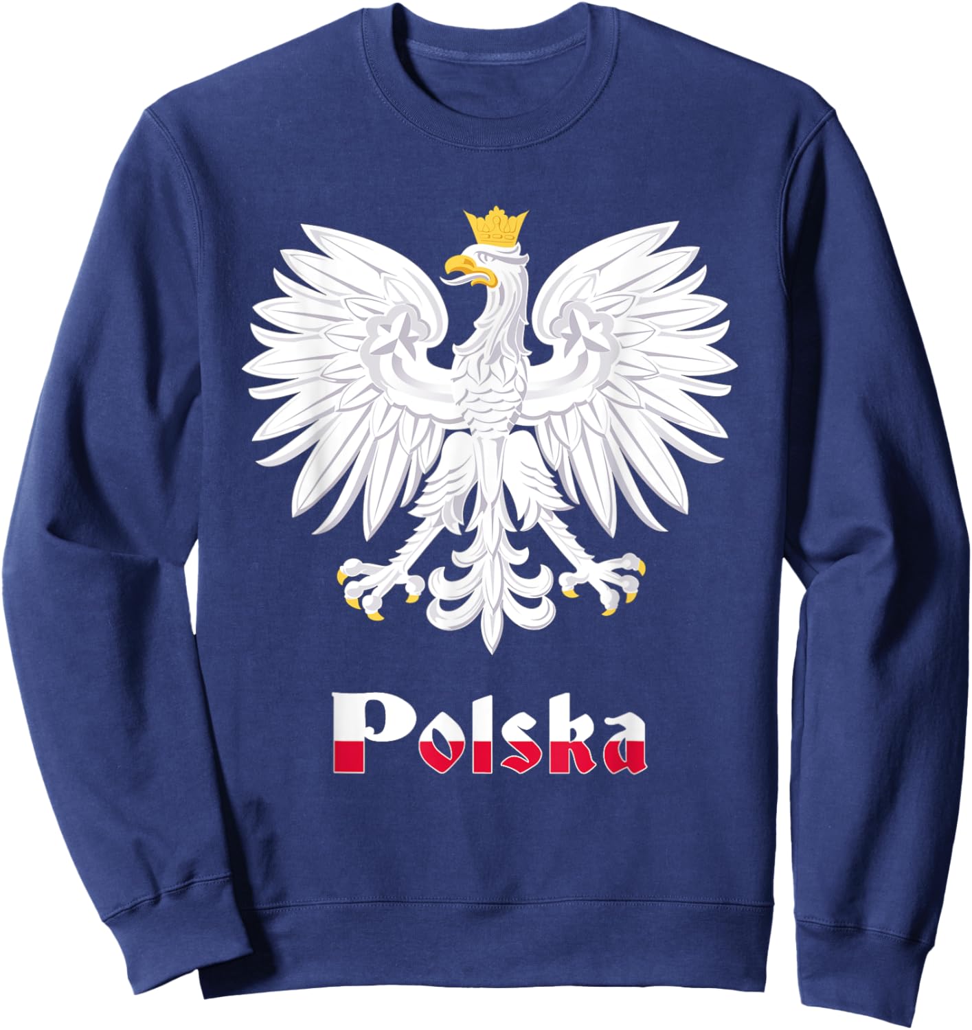 Polish Eagle Poland Coat of Arms Polska Falcon Sweatshirt - Sweatshirt | Navy