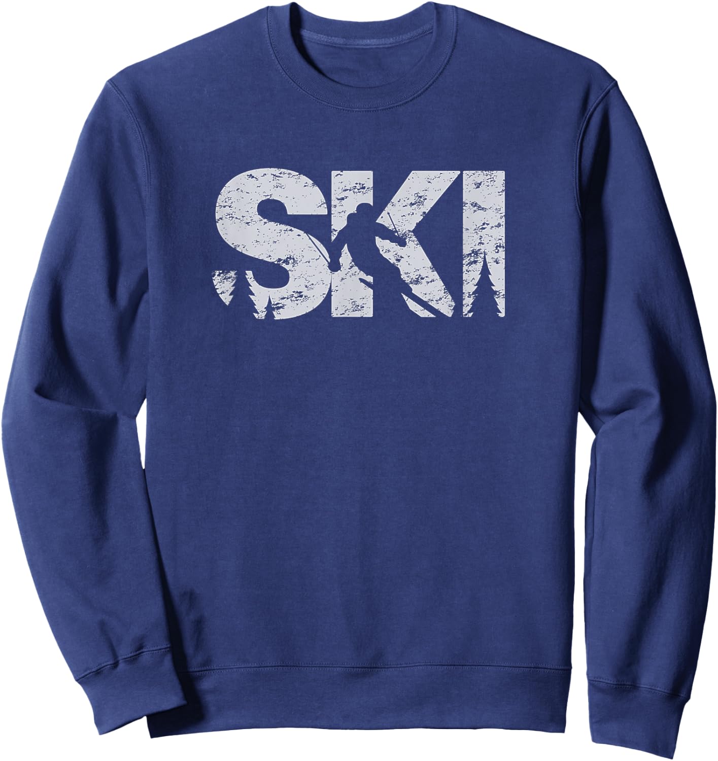 Ski Cool Skiing Style Alpine Skier Gift Women Men Boy Girl Sweatshirt - Sweatshirt | Navy