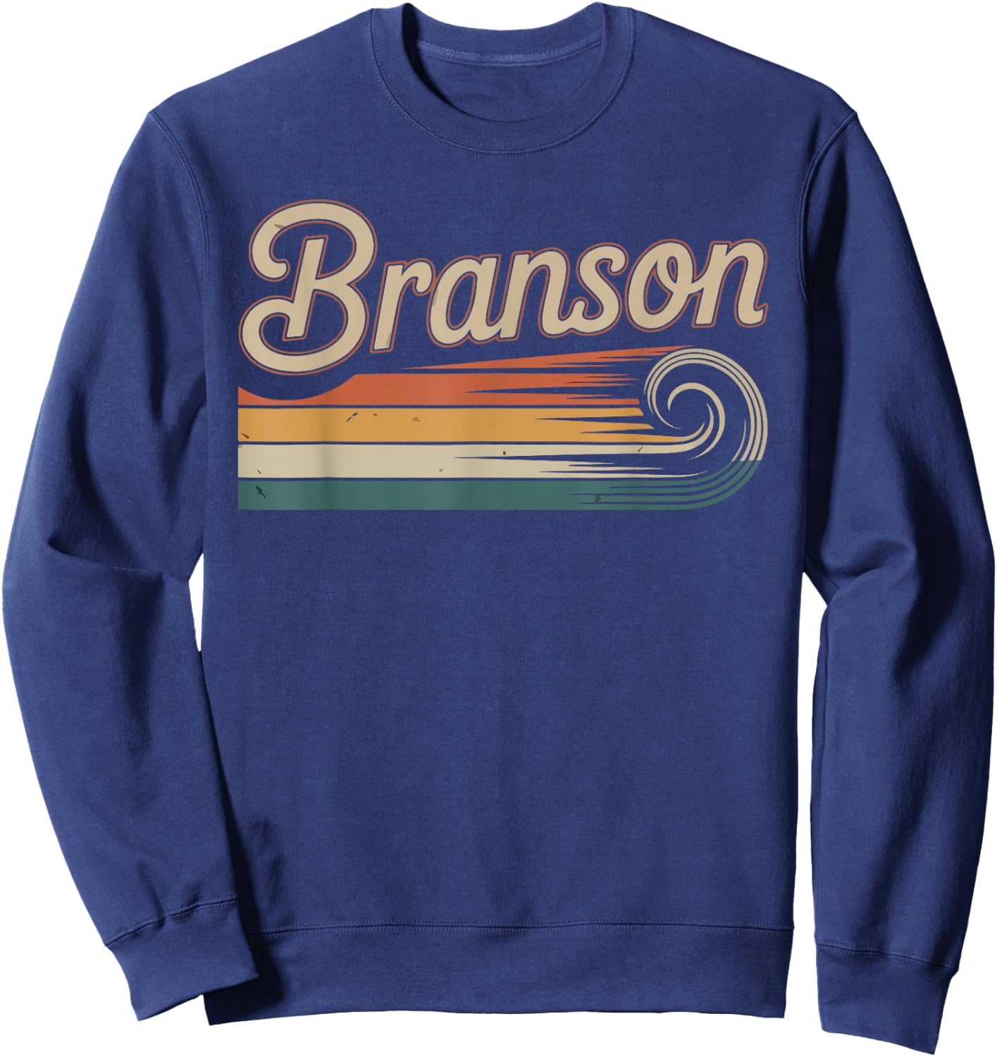 Retro Branson Shirt Vintage City Branson Sweatshirt - Sweatshirt | Navy