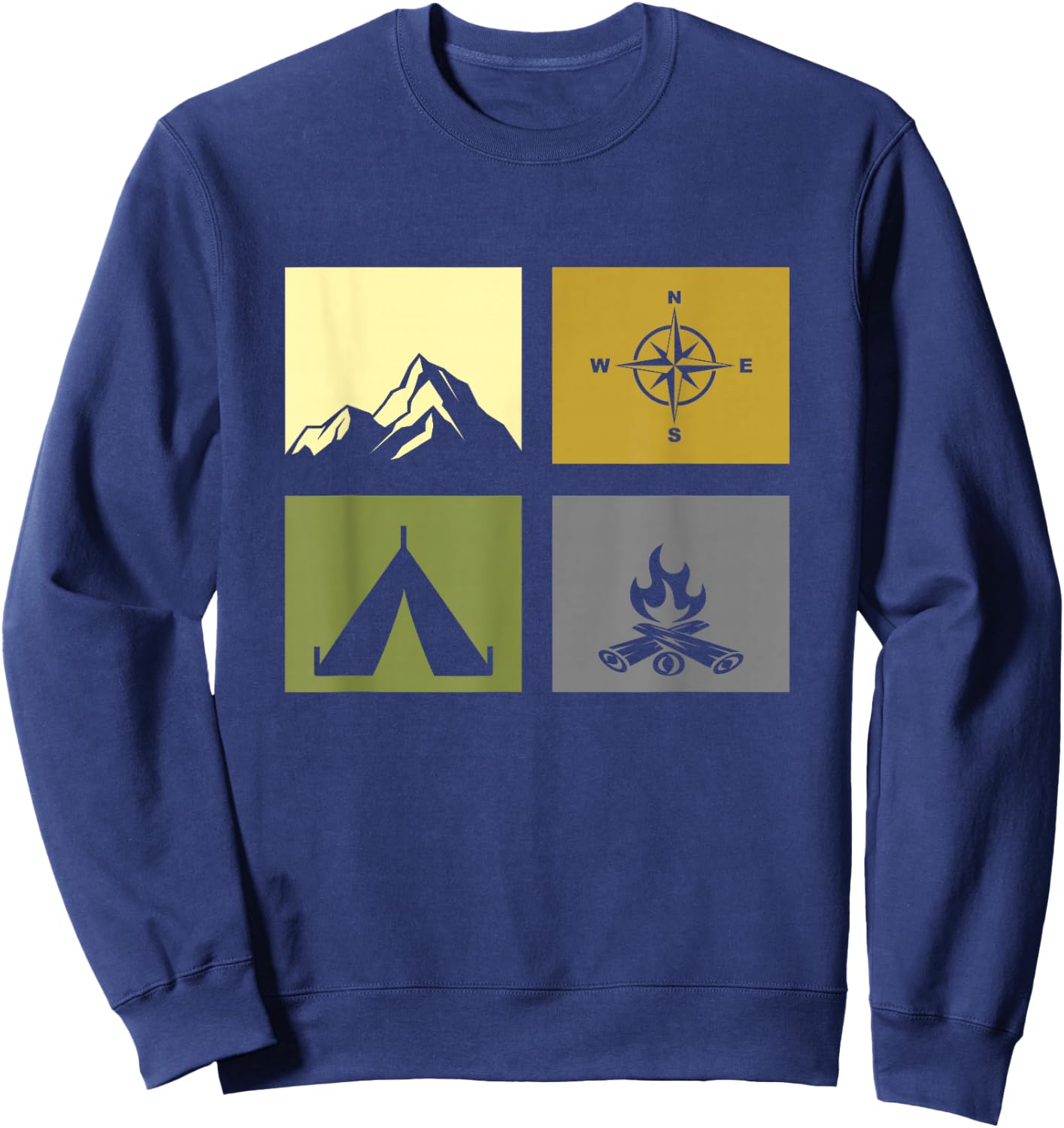 Outdoor Camping Apparel - Hiking Backpacking Camping Sweatshirt - Sweatshirt | Navy