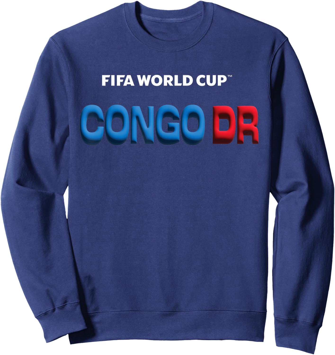 FIFA World CUP26 Congo DR Bubble Color Sweatshirt - Sweatshirt | Navy