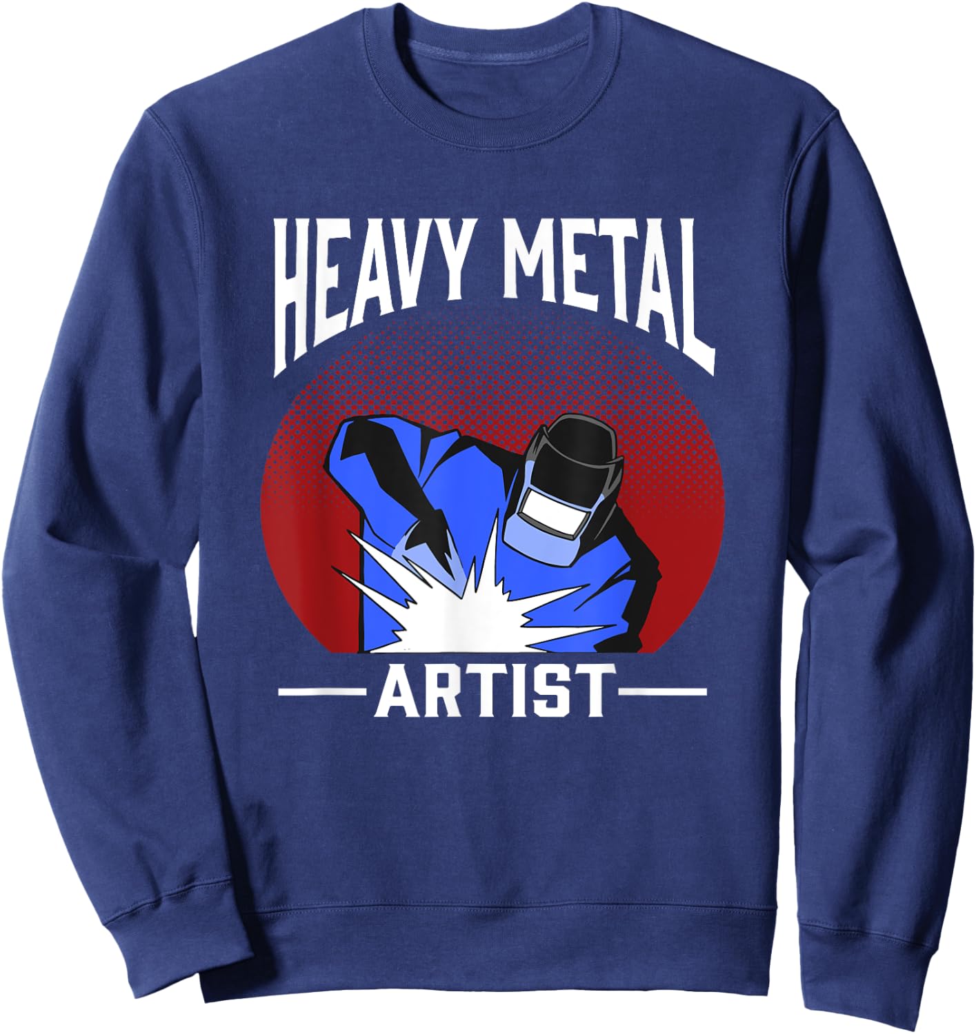 WIG MAG Humour Metal Builder with Welding Lock Workshop, black Sweatshirt - Sweatshirt | Navy