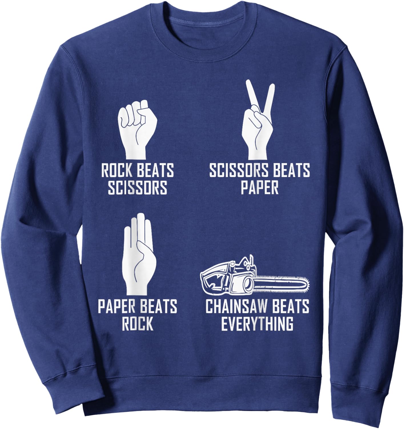 Funny Design Sweatshirt - Sweatshirt | Navy